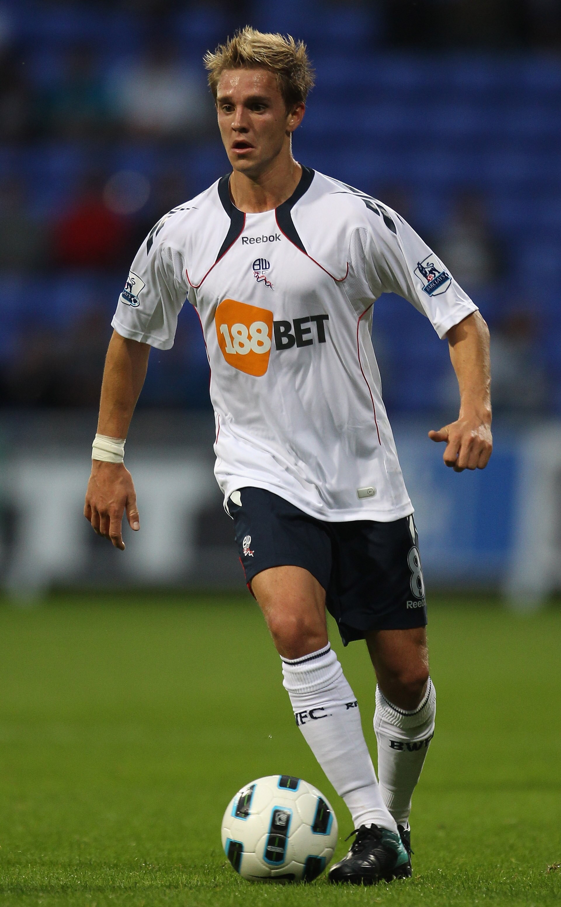 BOLTON, ENGLAND - AUGUST 06:  Stuart Holden of Bolton Wanderers during the pre-season friendly match between Bolton Wanderers and Osasuna at the Reebok Stadium on August 6, 2010 in Bolton, England.  (Photo by Alex Livesey/Getty Images)