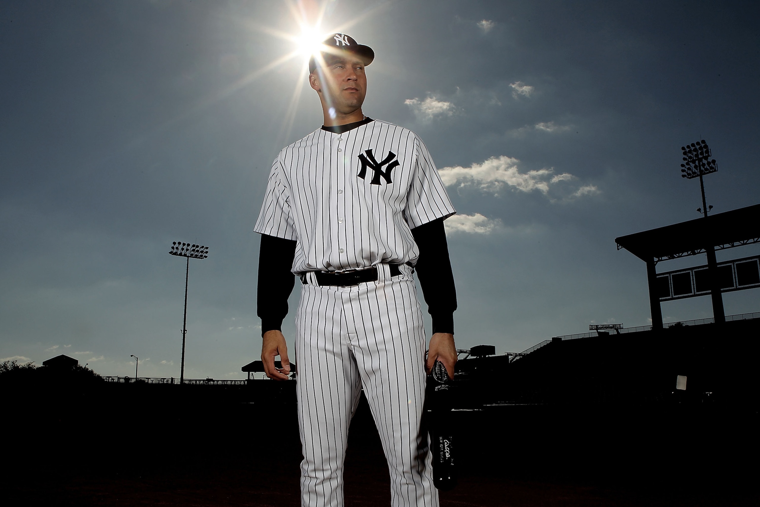 TAMPA, FL - FEBRUARY 25:  Derek Jeter #2 of the New York Yankees poses for a photo during Spring Training Media Photo Day at George M. Steinbrenner Field on February 25, 2010 in Tampa, Florida.  (Photo by Nick Laham/Getty Images)