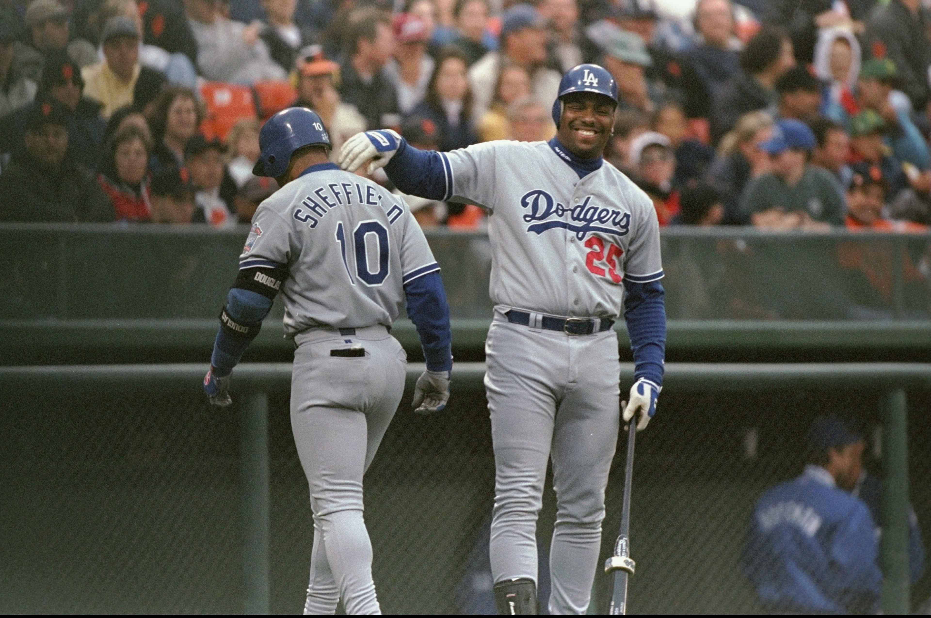 3 Jul 1998: Bobby Bonilla of the Los Angeles Dodgers in action during a game against the San Francisco Giants at 3COM Park in San Francisco, California. The Giants won the game, 6-3. Mandatory Credit: Otto Greule Jr. /Allsport 3 Jul 1998: Bobby Bonilla of the Los Angeles Dodgers in action during a game against the San Francisco Giants at 3COM Park in San Francisco, California. The Giants won the game, 6-3. Mandatory Credit: Otto Greule Jr. /Allsport