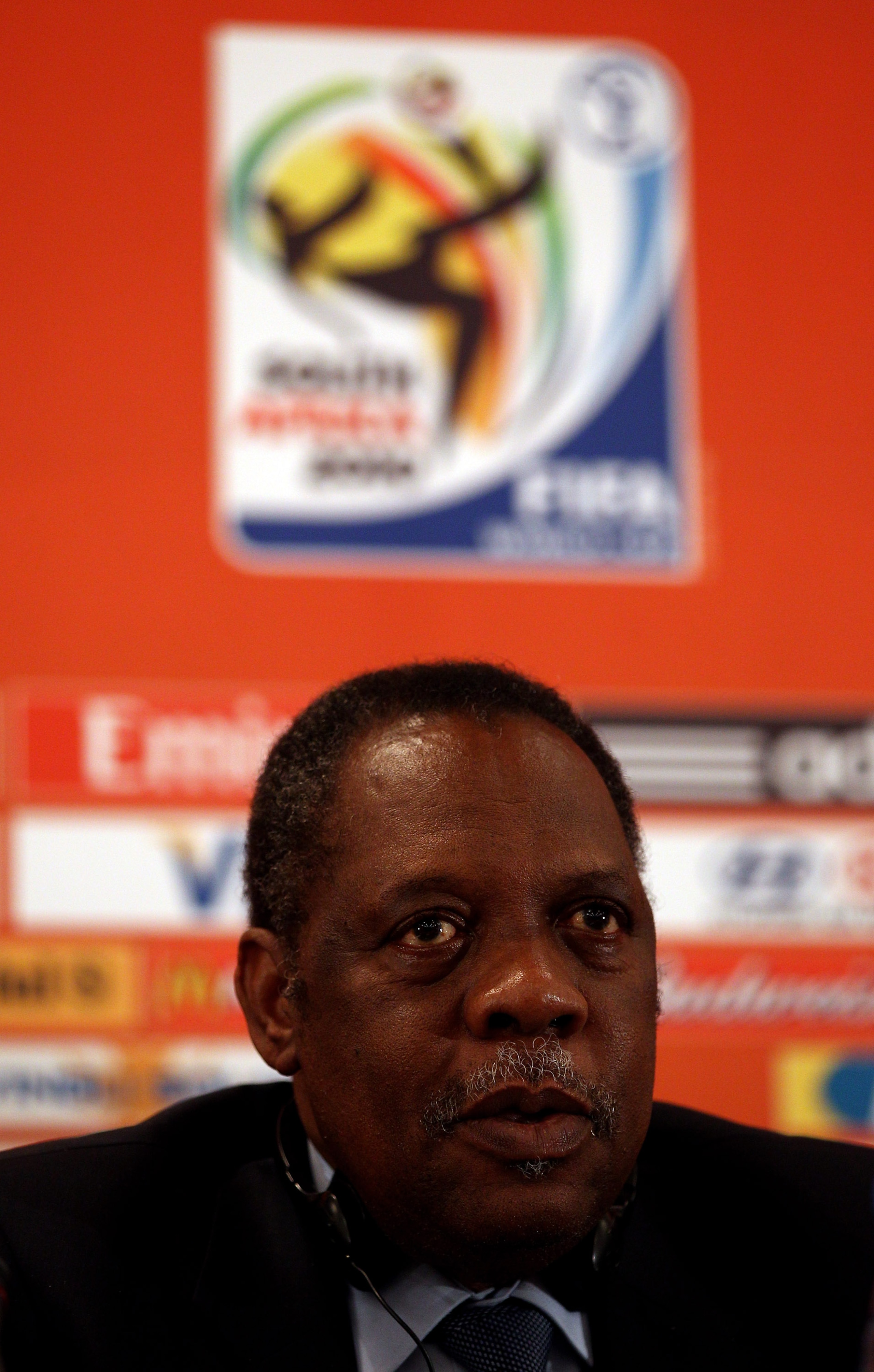 SANDTON, SOUTH AFRICA - JULY 08: Chairman of the Organising Committee of the FIFA World Cup and FIFA Vice-President Issa Hayatou talks to the media during the FIFA Organising Committee Press Conference at the Sandton Sun Conference Centre on July 8, 2010 SANDTON, SOUTH AFRICA - JULY 08: Chairman of the Organising Committee of the FIFA World Cup and FIFA Vice-President Issa Hayatou talks to the media during the FIFA Organising Committee Press Conference at the Sandton Sun Conference Centre on July 8, 2010