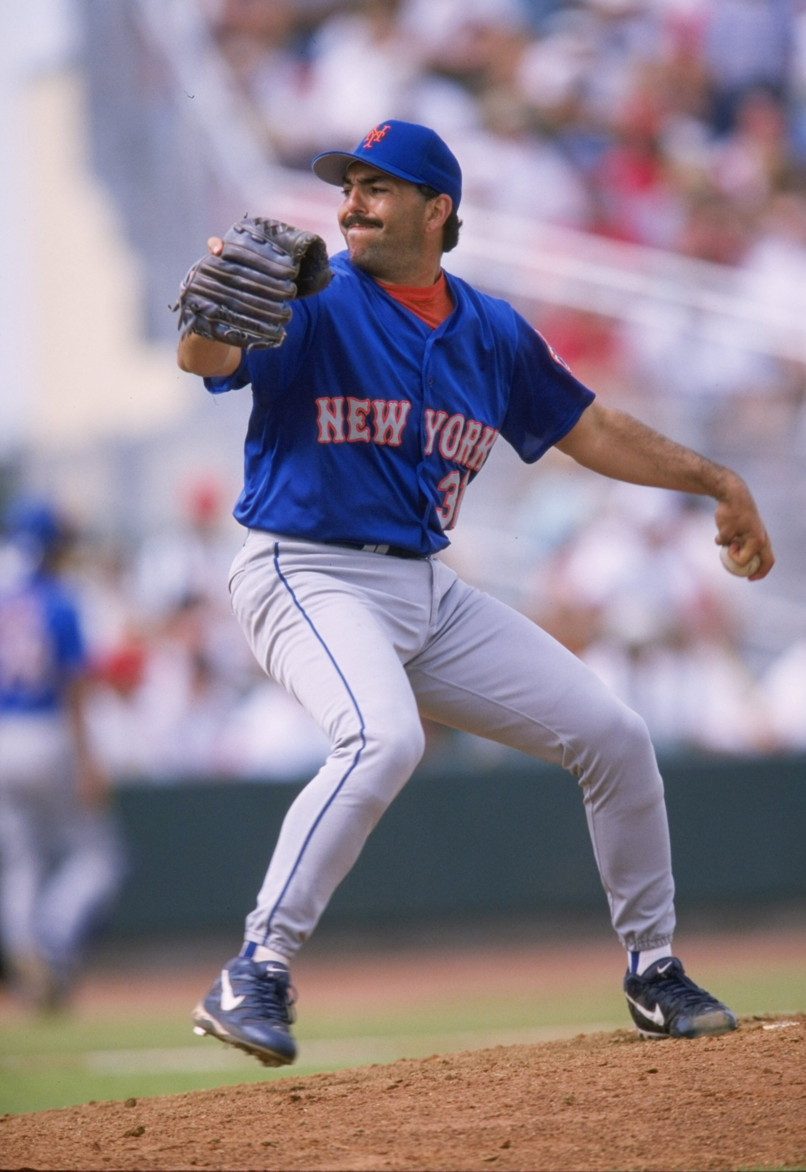 8 Mar 1998: Pitcher John Franco of the New York Mets in action during a spring training game against the St. Louis Cardinals at the Roger Dean Stadium in Jupiter, Florida. The Mets defeated the Cardinals 5-4. Mandatory Credit: Stephen Dunn /Allsport 8 Mar 1998: Pitcher John Franco of the New York Mets in action during a spring training game against the St. Louis Cardinals at the Roger Dean Stadium in Jupiter, Florida. The Mets defeated the Cardinals 5-4. Mandatory Credit: Stephen Dunn /Allsport