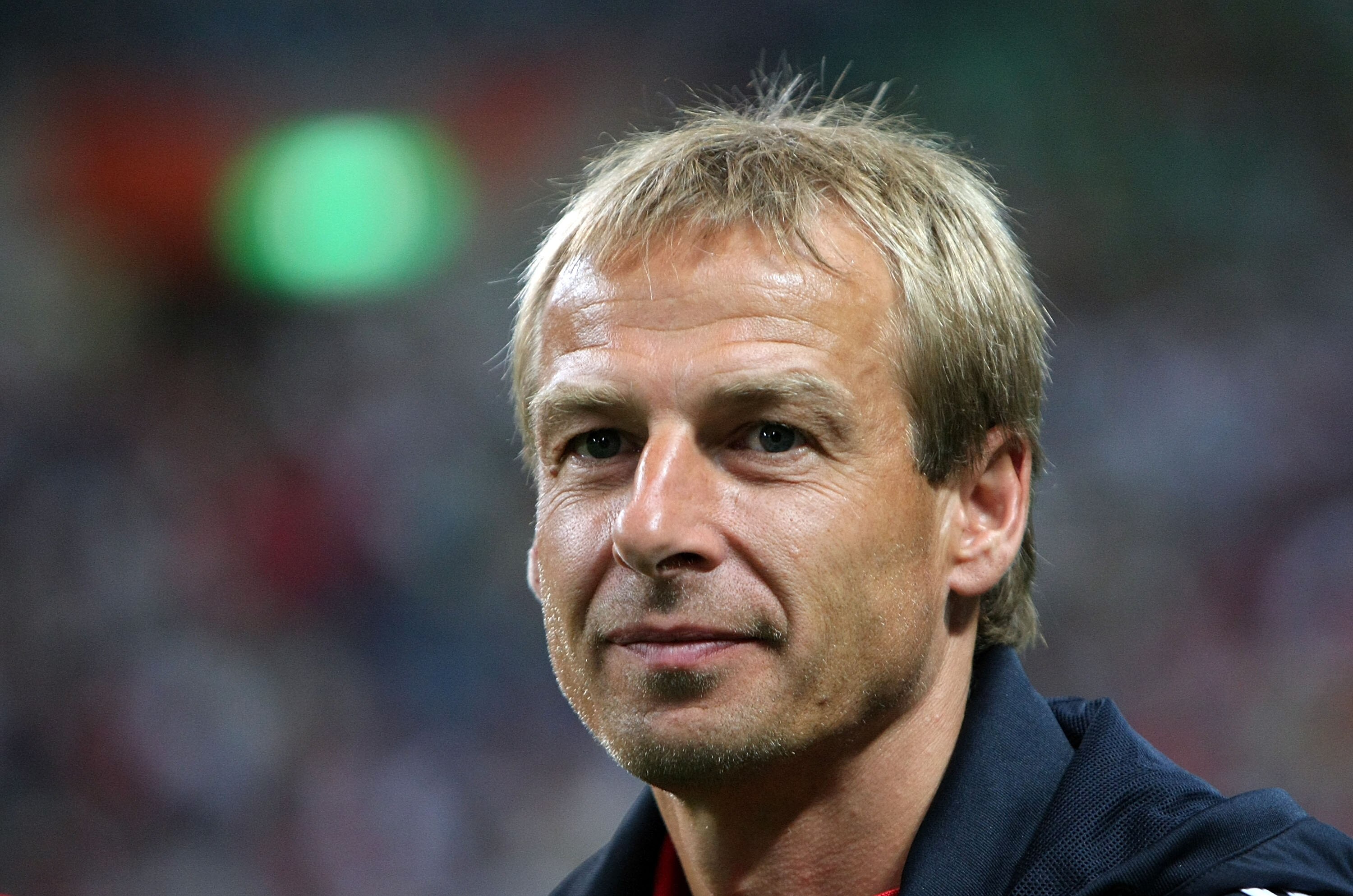 SAITAMA, JAPAN - JULY 31:  Head Coach Juergen Klinsmann of Bayern Muenchen is seen during the pre season friendly between Urawa Red Diamonds and Bayern Muenchen at Saitama Stadium on July 31, 2008 in Saitama, Japan.  (Photo by Koichi Kamoshida/Getty Image