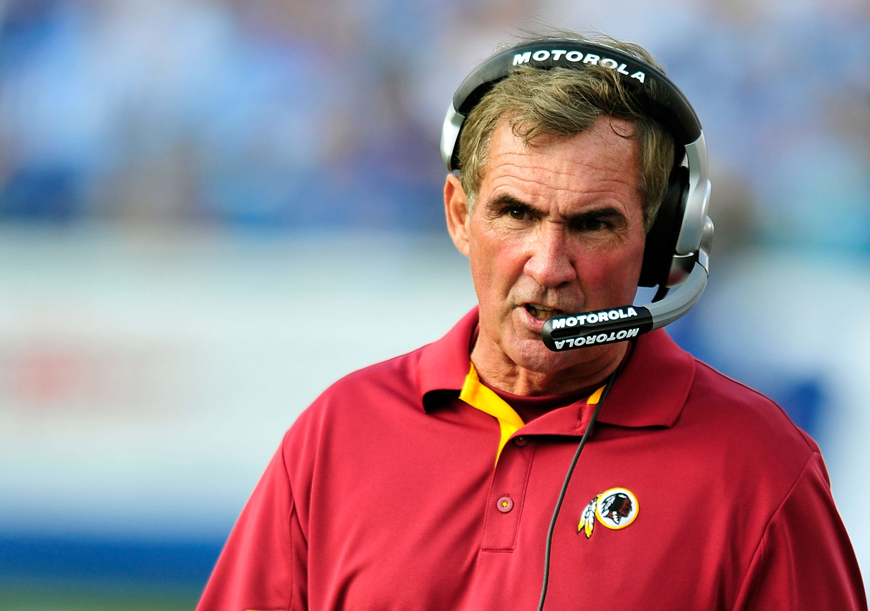 NASHVILLE, TN - NOVEMBER 21:  Coach Mike Shanahan of the Washington Redskins watches his team against the Tennessee Titans at LP Field on November 21, 2010 in Nashville, Tennessee. The Redskins won 19-16 in overtime.  (Photo by Grant Halverson/Getty Image