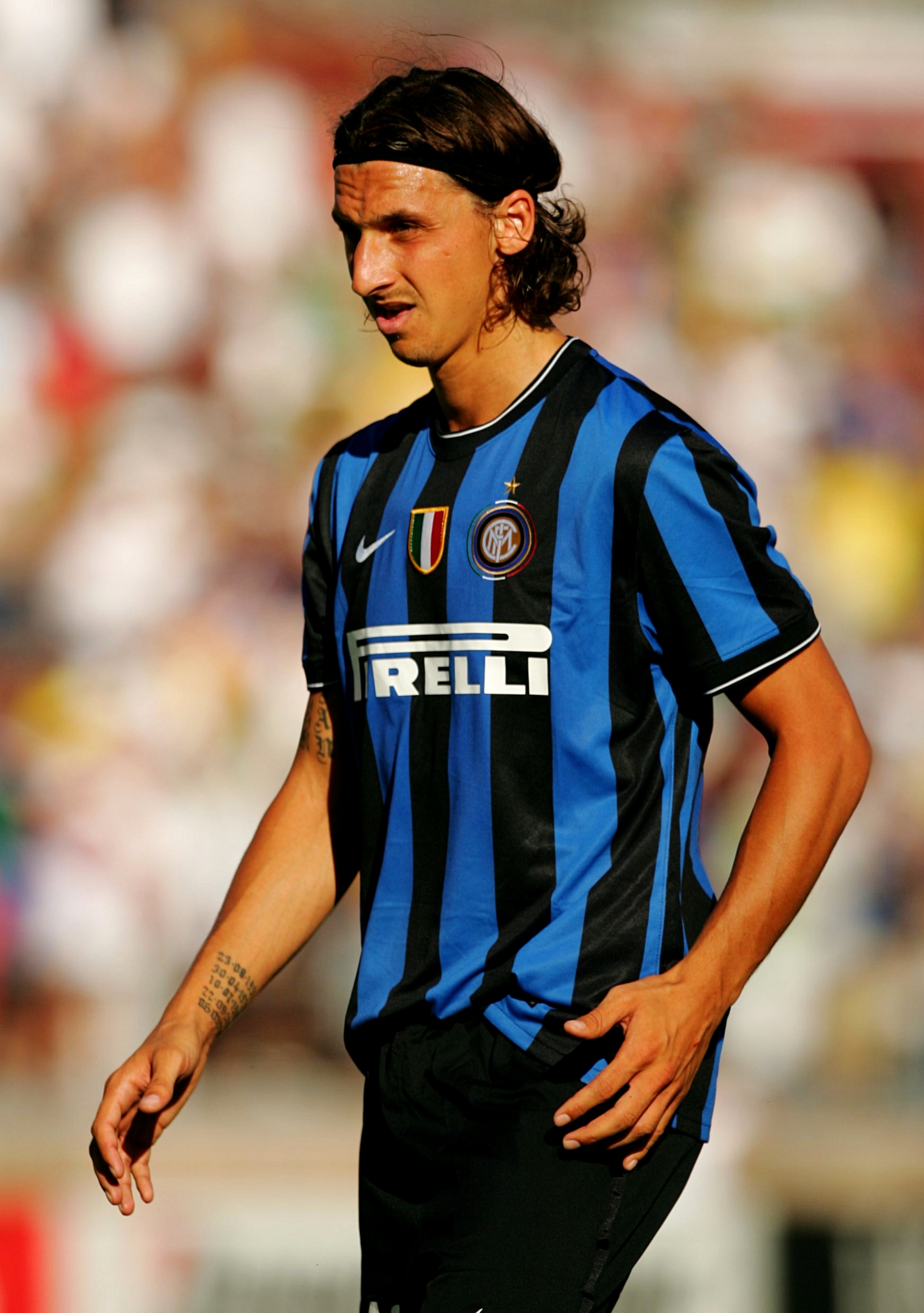 PALO ALTO, CA - JULY 19: Zlatan Ibrahimovic #10 of Inter Milan looks on against Club America during the World Football Challenge at Stanford Stadium on July 19, 2009 in Palo Alto, California. (Photo by Ezra Shaw/Getty Images) PALO ALTO, CA - JULY 19: Zlatan Ibrahimovic #10 of Inter Milan looks on against Club America during the World Football Challenge at Stanford Stadium on July 19, 2009 in Palo Alto, California. (Photo by Ezra Shaw/Getty Images)