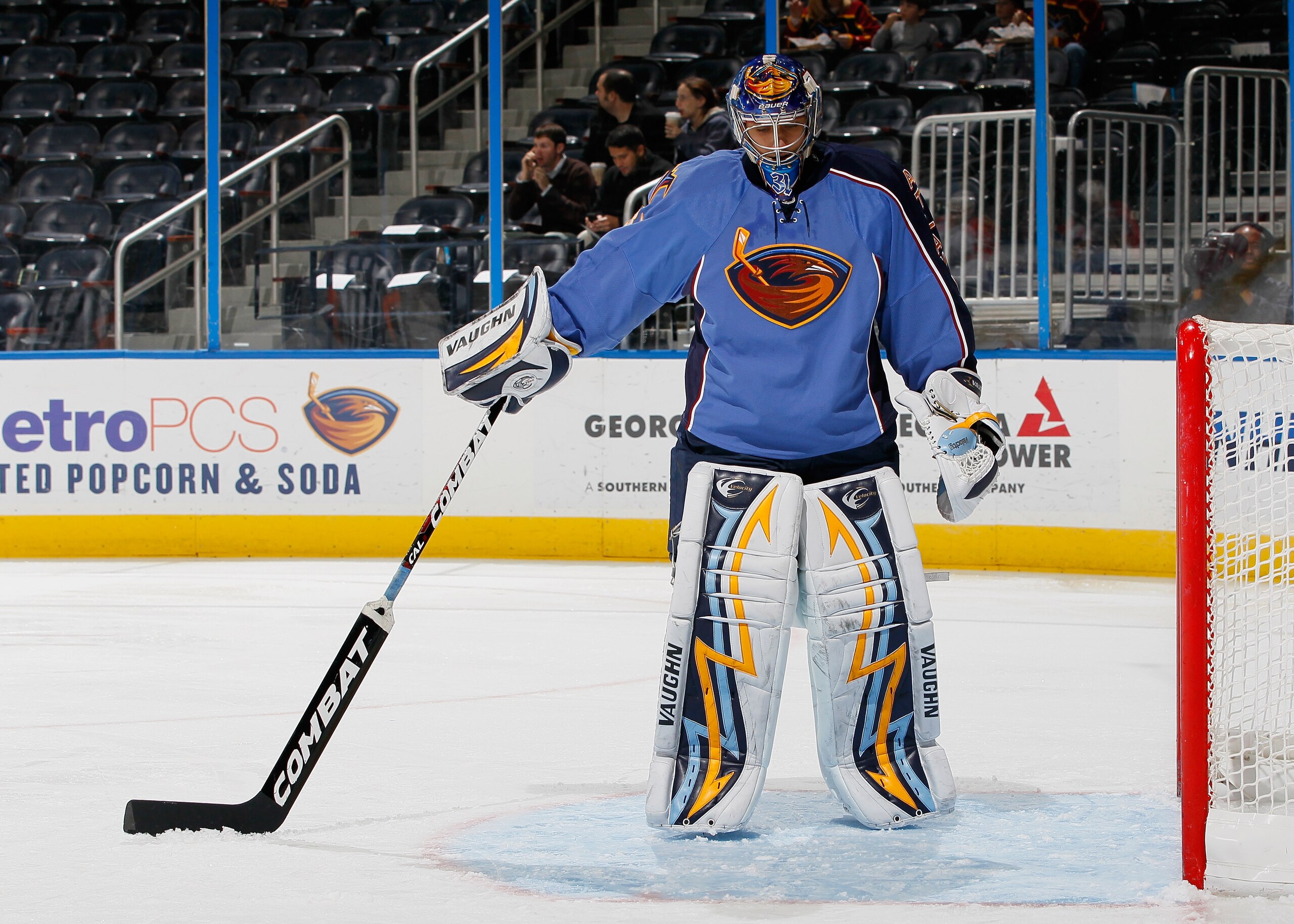 ATLANTA - NOVEMBER 17:  Goaltender Ondrej Pavelec #31 of the Atlanta Thrashers against the Florida Panthers at Philips Arena on November 17, 2010 in Atlanta, Georgia.  (Photo by Kevin C. Cox/Getty Images)