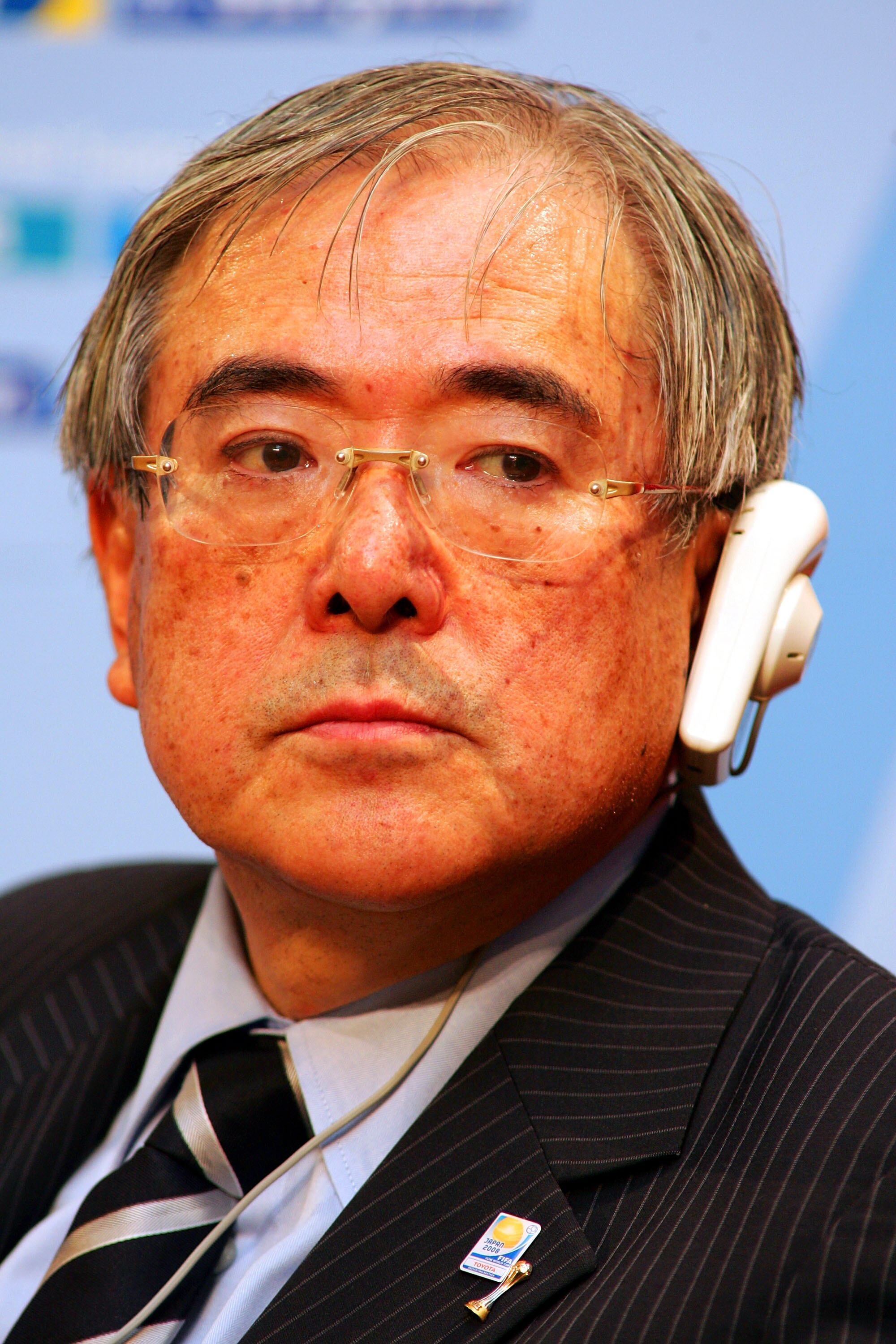 TOKYO - DECEMBER 15: FIFA Executive Member Junji Ogura attend 2010 FIFA World Cup Media Conference at Prince Hotel Shinagawa on December 15, 2008 in Tokyo, Japan. (Photo by Koji Watanabe/Getty Images)