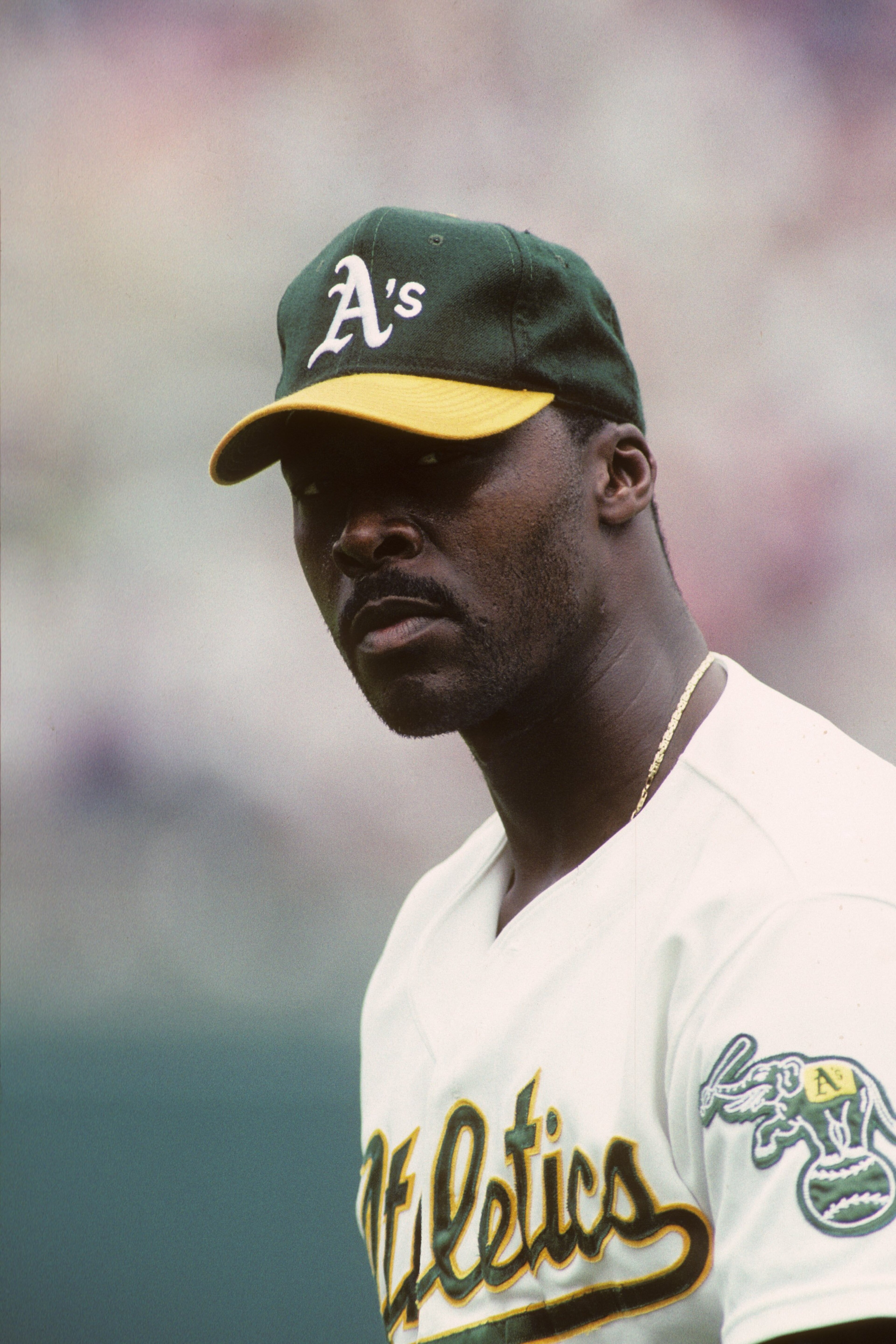 OAKLAND, CA - AUGUST 5: Dave Stewart #34 of the Oakland Athletics looks on during an MLB game on August 5, 1991 at Oakland-Alameda County Coliseum in Oakland, California. (Photo by Otto Greule Jr./Getty Images) OAKLAND, CA - AUGUST 5: Dave Stewart #34 of the Oakland Athletics looks on during an MLB game on August 5, 1991 at Oakland-Alameda County Coliseum in Oakland, California. (Photo by Otto Greule Jr./Getty Images)