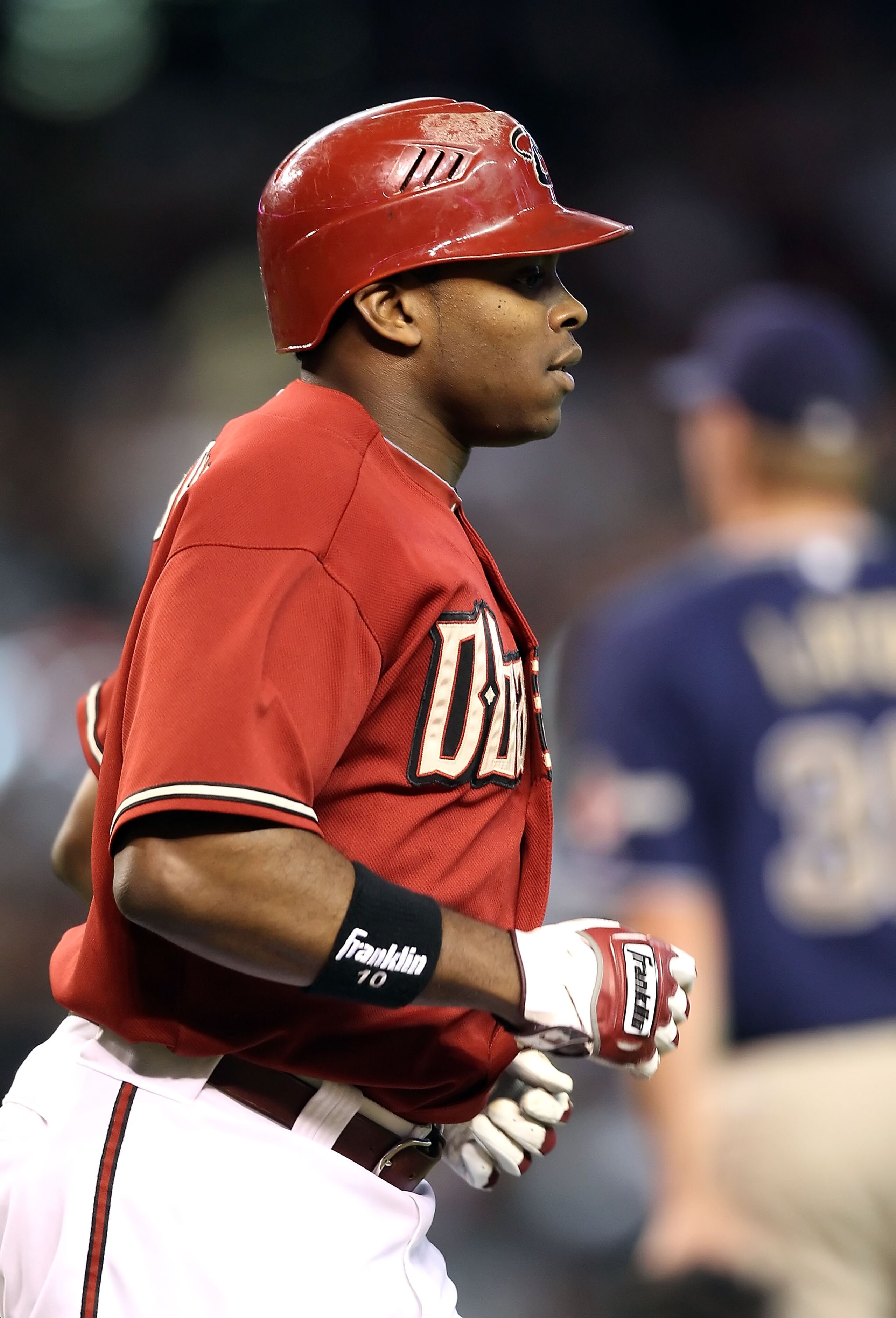 PHOENIX - AUGUST 08: Justin Upton #10 of the Arizona Diamondbacks runs to first base during the Major League Baseball game against the San Diego Padres at Chase Field on August 8, 2010 in Phoenix, Arizona. (Photo by Christian Petersen/Getty Images) PHOENIX - AUGUST 08: Justin Upton #10 of the Arizona Diamondbacks runs to first base during the Major League Baseball game against the San Diego Padres at Chase Field on August 8, 2010 in Phoenix, Arizona. (Photo by Christian Petersen/Getty Images)
