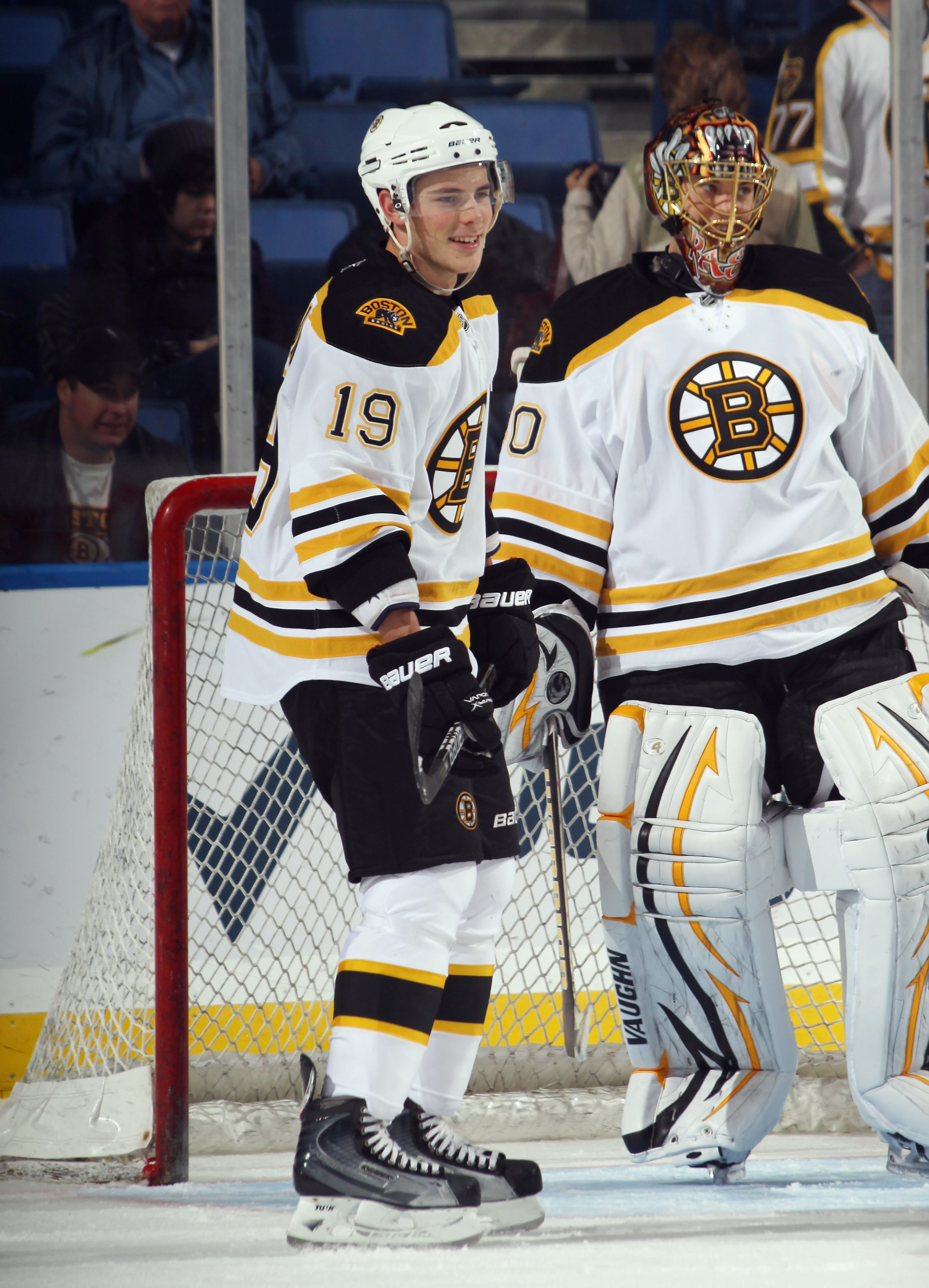 BUFFALO, NY - NOVEMBER 03:  Tyler Seguin #19 of the Boston Bruins skates against the Buffalo Sabres at the HSBC Arena on November 3, 2010 in Buffalo, New York. The Bruins defeated the Sabres 5-2.  (Photo by Bruce Bennett/Getty Images)