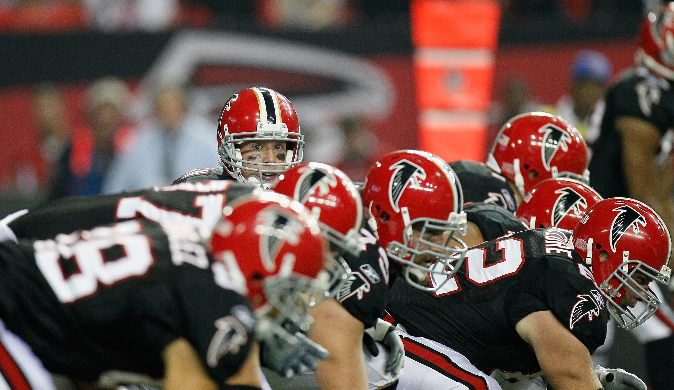 ATLANTA - NOVEMBER 11:  Quarterback Matt Ryan #2 of the Atlanta Falcons against the Baltimore Ravens at Georgia Dome on November 11, 2010 in Atlanta, Georgia.  (Photo by Kevin C. Cox/Getty Images)