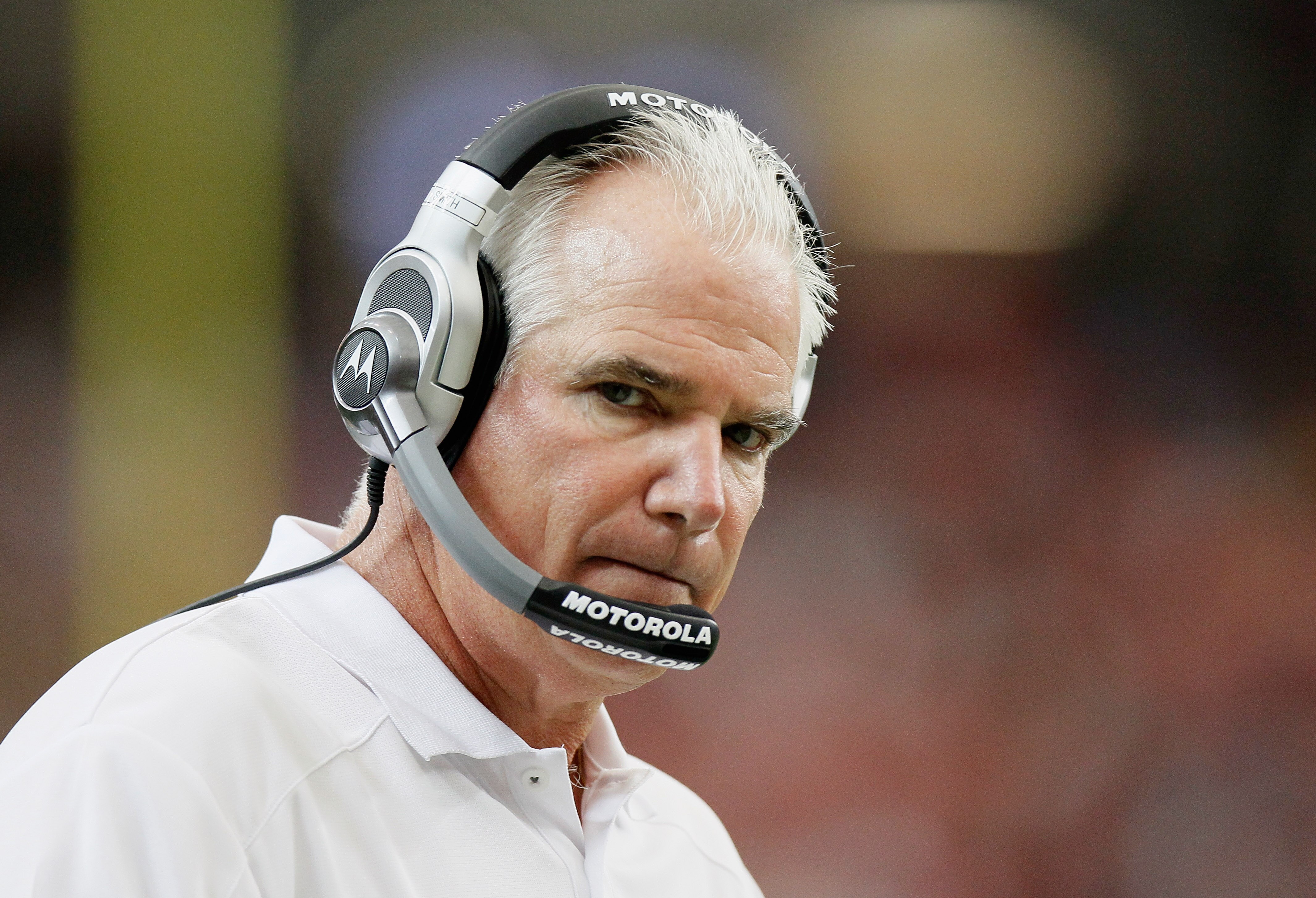ATLANTA - OCTOBER 24:  Head coach Mike Smith of the Atlanta Falcons against the Cincinnati Bengals at Georgia Dome on October 24, 2010 in Atlanta, Georgia.  (Photo by Kevin C. Cox/Getty Images)