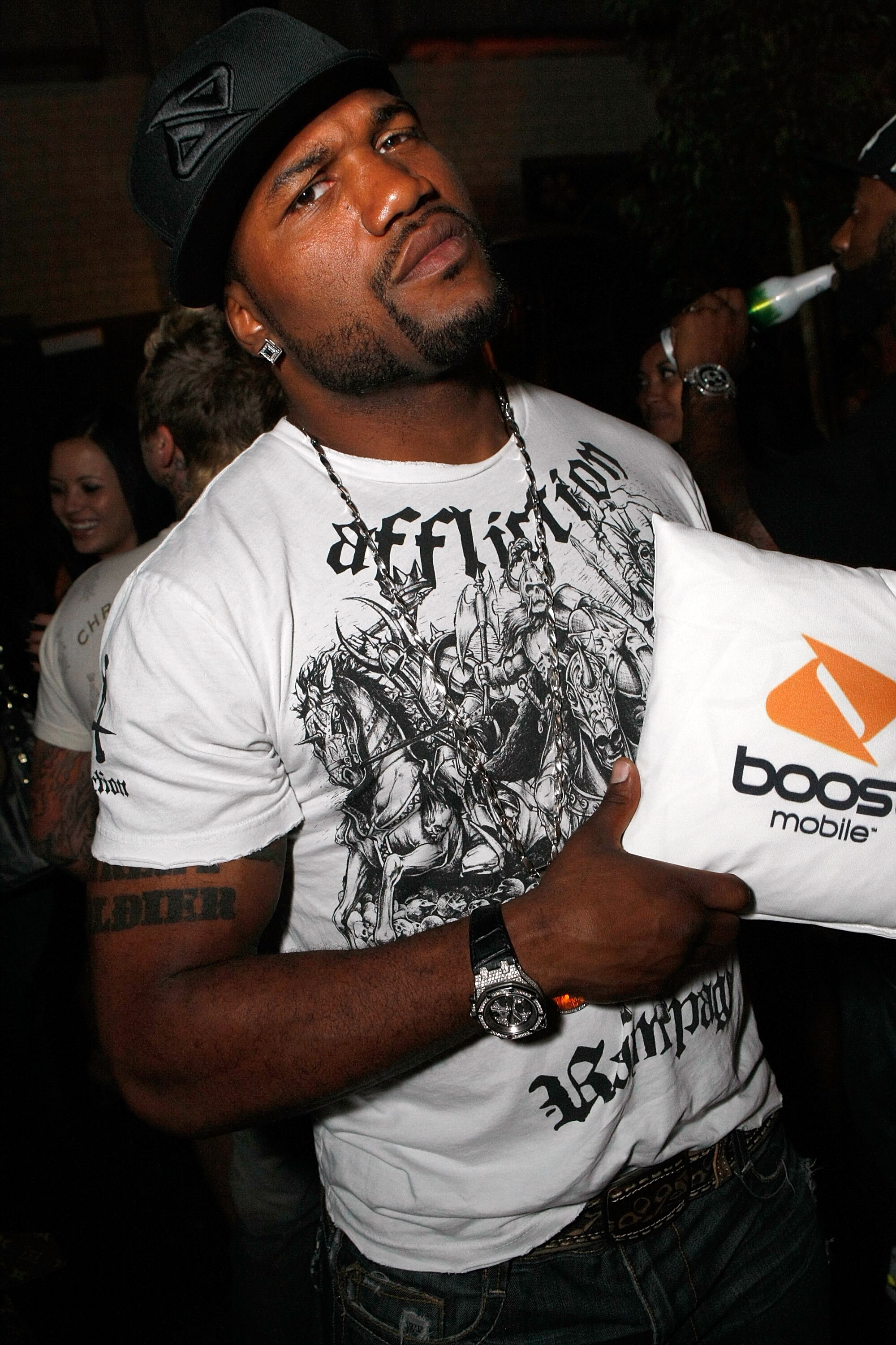LOS ANGELES, CA - JULY 31:  Rampage Jackson attends the 'Maxim Celebrates the Biggest Event in Extreme Sports' at the Stork on July 31, 2008 in Los Angeles, California.  (Photo by Michael Buckner/Getty Images)