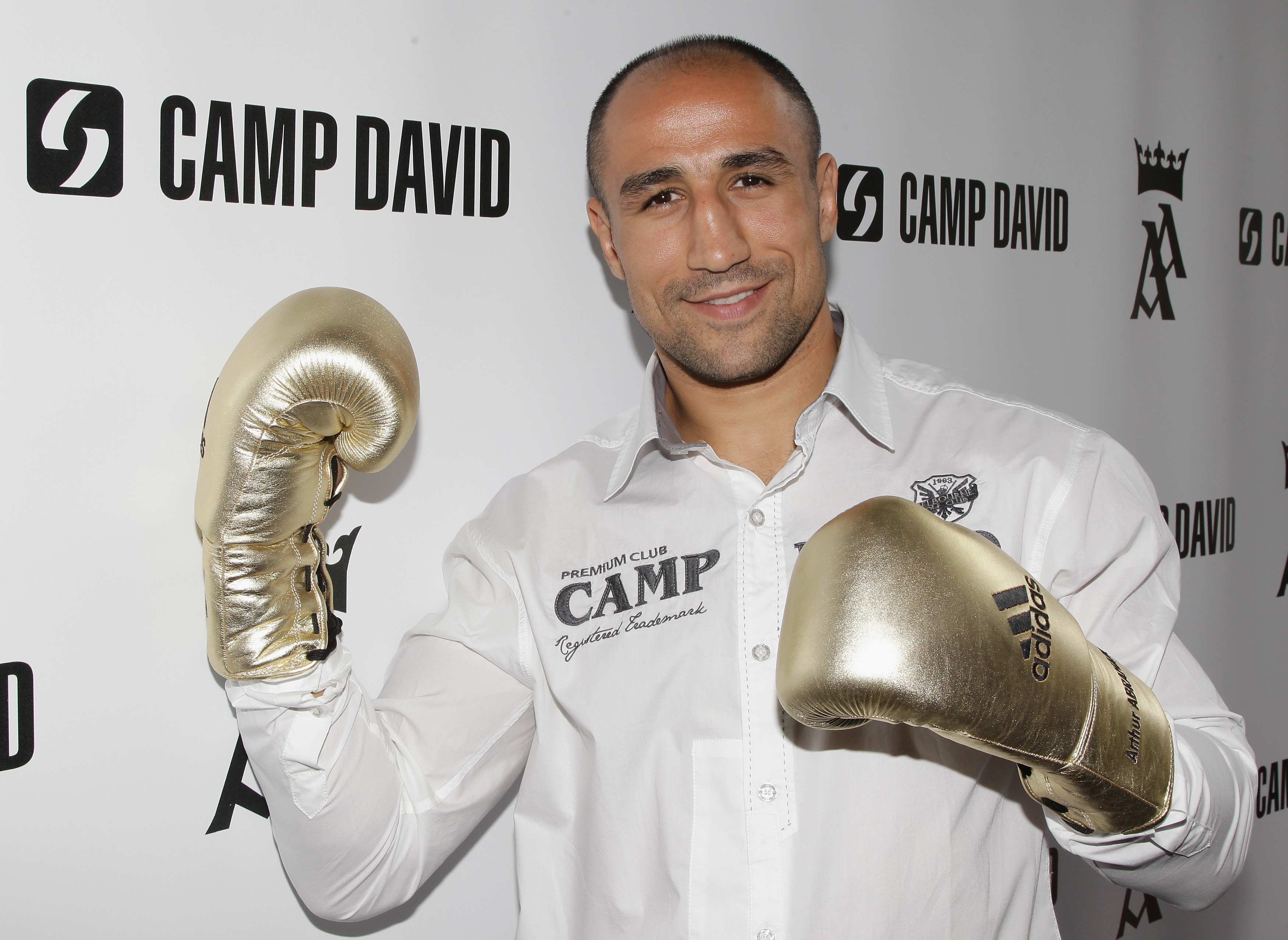 BERLIN - SEPTEMBER 16:  Boxer Arthur Abraham poses during a press conference on September 16, 2010 in Berlin, Germany. Abraham signed a co-operation with German retail clothes company Camp David.  (Photo by Andreas Rentz/Getty Images)