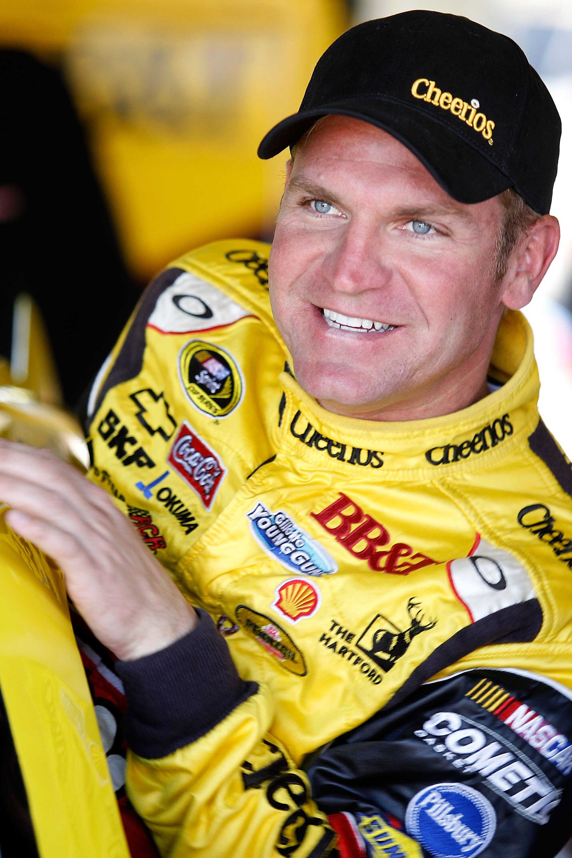 FORT WORTH, TX - NOVEMBER 05:  Clint Bowyer, driver of the #33 BB&T Chevrolet, climbs in his car during practice for the NASCAR Sprint Cup Series AAA Texas 500 at Texas Motor Speedway on November 5, 2010 in Fort Worth, Texas.  (Photo by Todd Warshaw/Getty