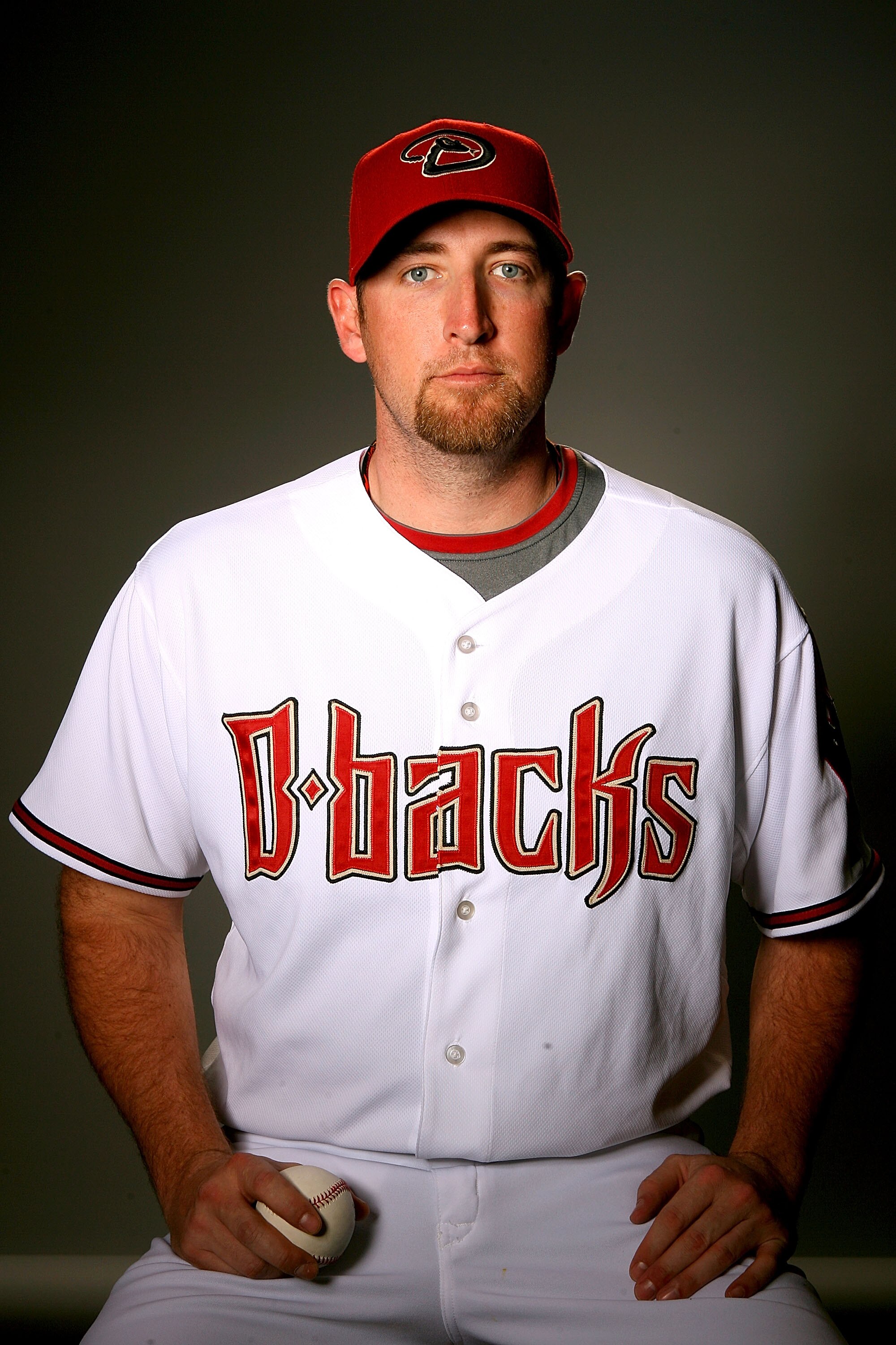 TUCSON, AZ - FEBRUARY 19:  Brandon Webb of the Arizona Diamondbacks poses during photo day at the Diamondbacks spring training complex on February 19, 2009 in Tuscon, Arizona.  (Photo by Matthew Stockman/Getty Images)
