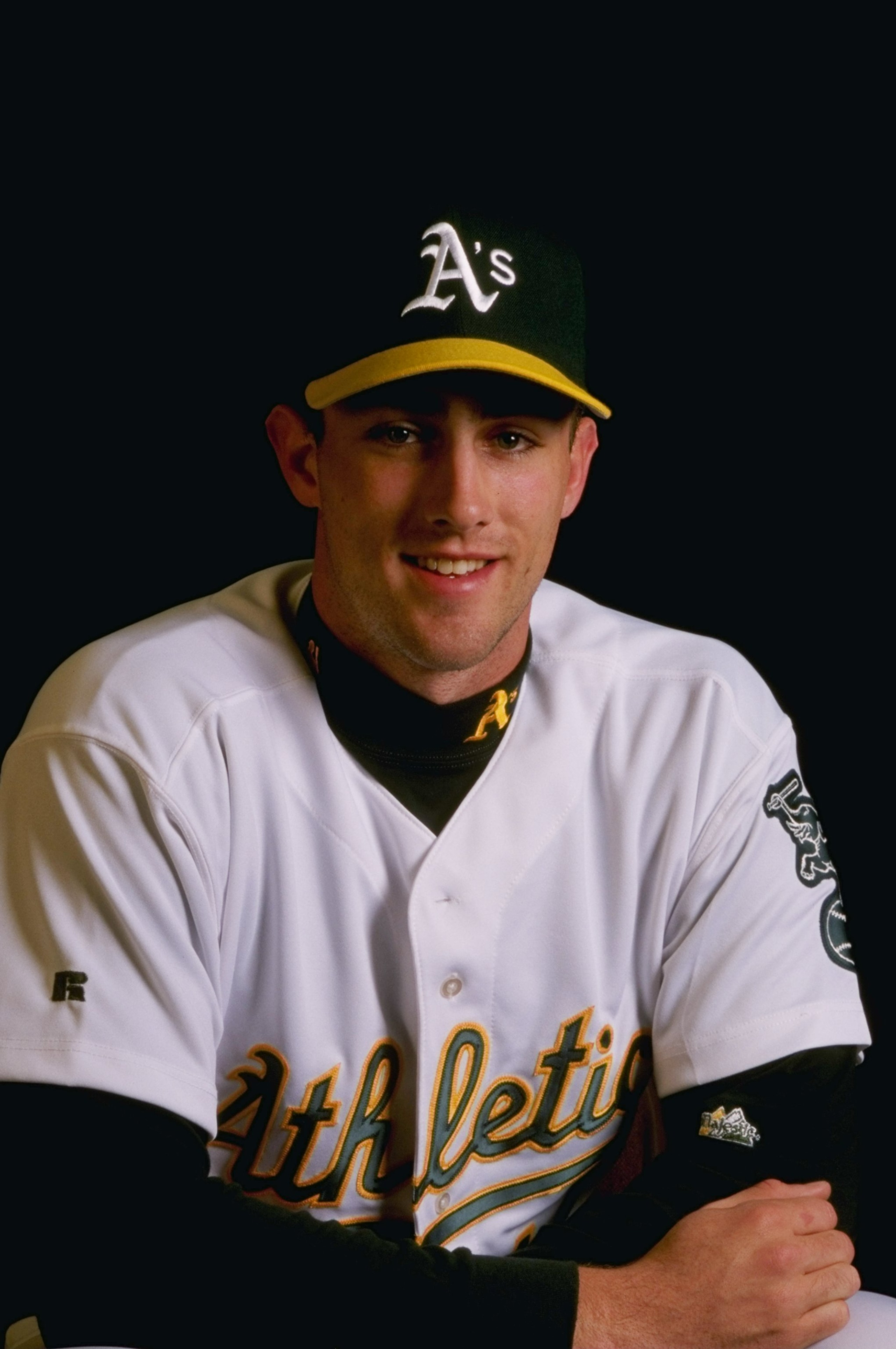 25 Feb 1998:  Ben Grieve #14 of the Oakland A''s poses for a portrait during Spring Training at the Phoenix Stadium in Phoenix, Arizona. Mandatory Credit: Jeff Carlick  /Allsport