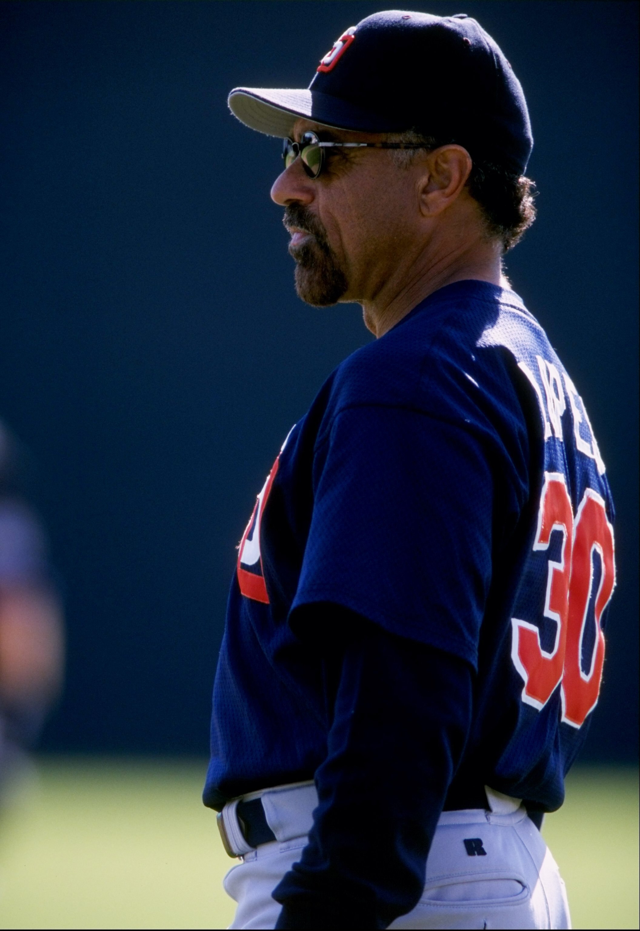 2 Mar 1998:  Davey Lopes #30 of the San Diego Padres looks on during a spring training game against the Colorado Rockies at Hi Corbett Field in Tucson, Arizona. The Padres defeated the Rockies 6-1. Mandatory Credit: Todd Warshaw  /Allsport