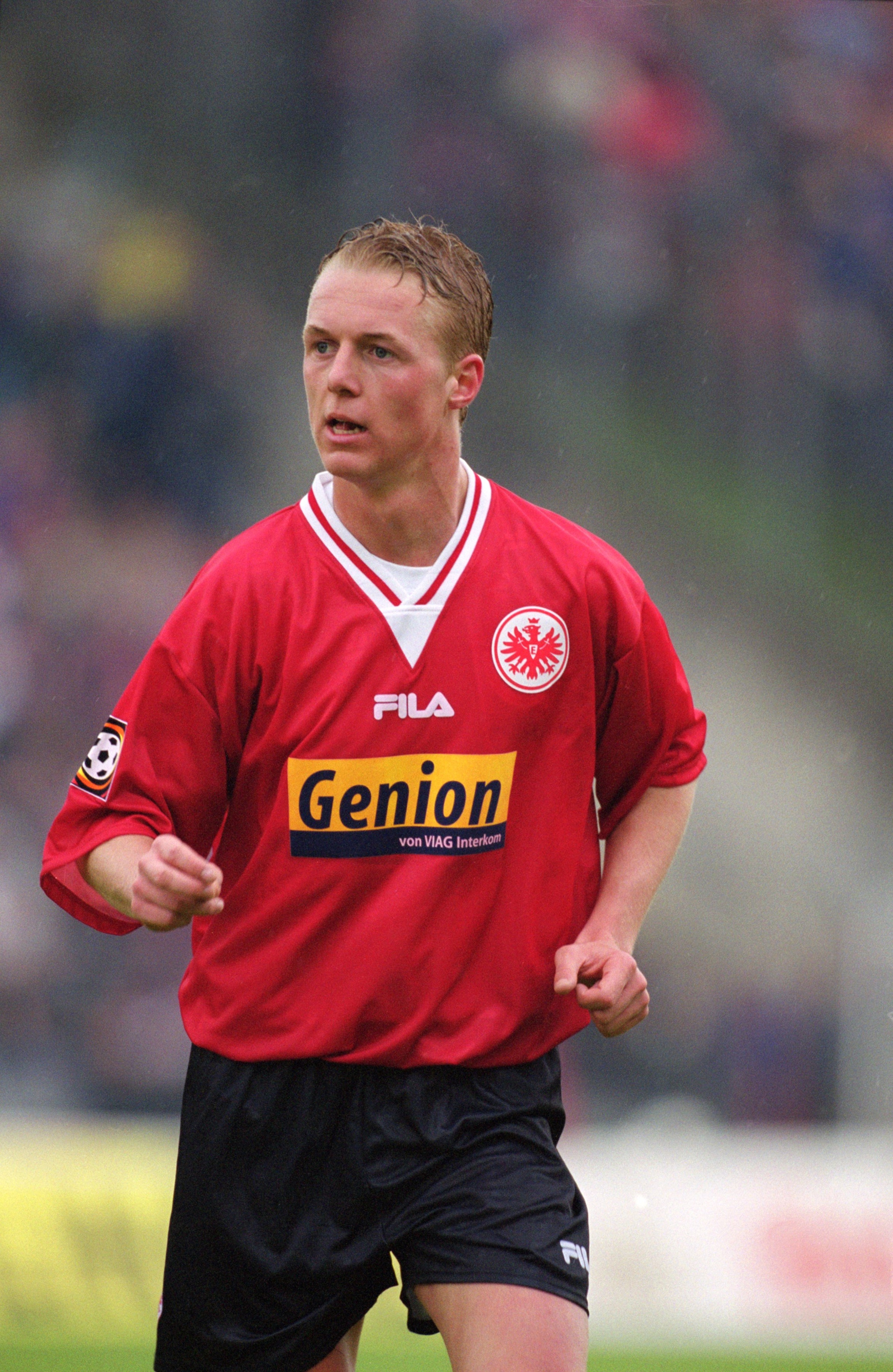 21 Apr 2001:  Christoph Preuss of Eintracht Frankfurt in action during the German Bundesliga match against Bayern Munich played at the Waldstadion, in Frankfurt, Germany. Bayern Munich won the match 2-0. \ Mandatory Credit: Stuart Franklin /Allsport