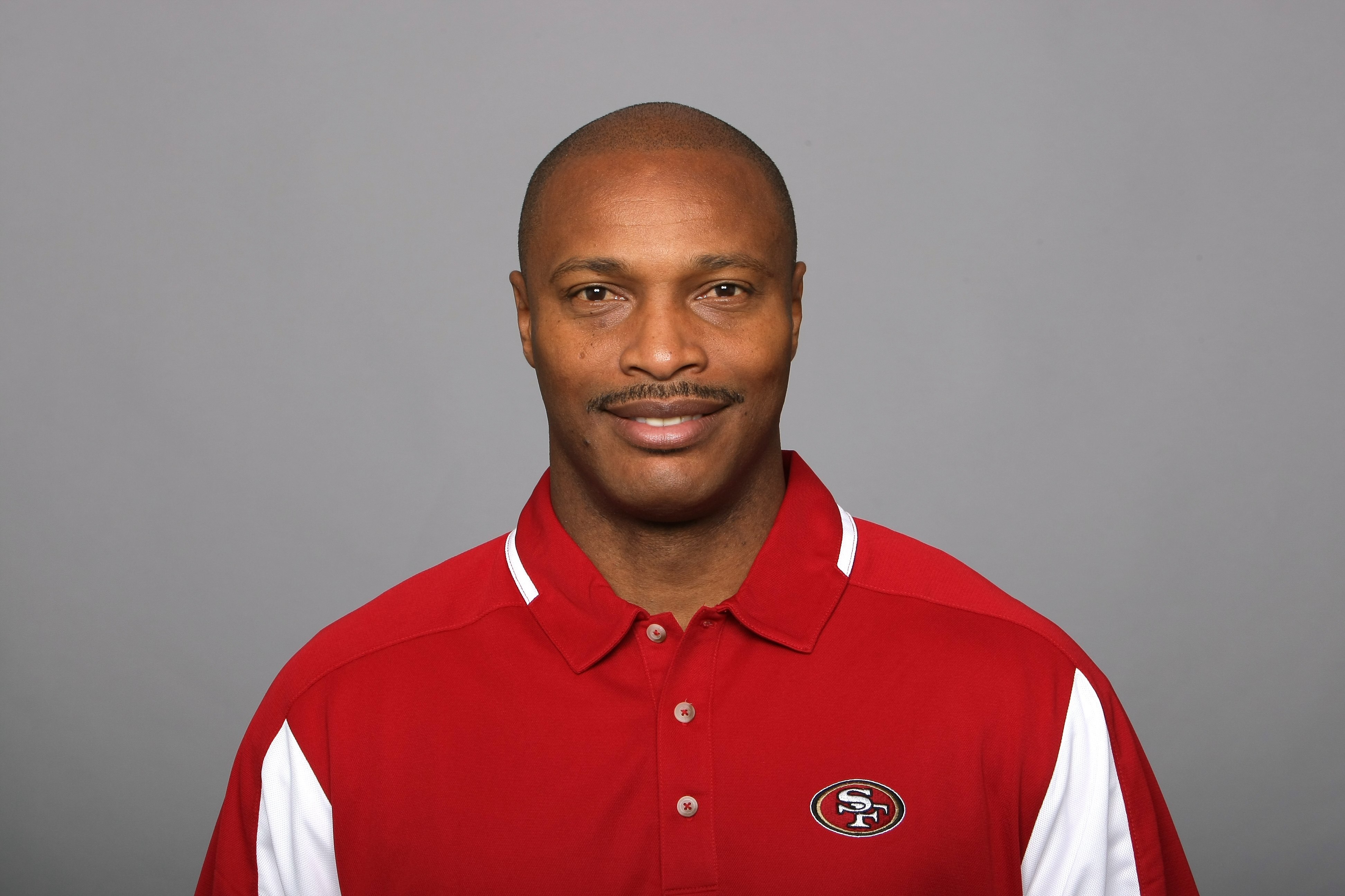 SAN FRANCISCO - 2009:  Mike Johnson of the San Francisco 49ers poses for his 2009 NFL headshot at photo day in San Francisco, California.  (Photo by NFL Photos)