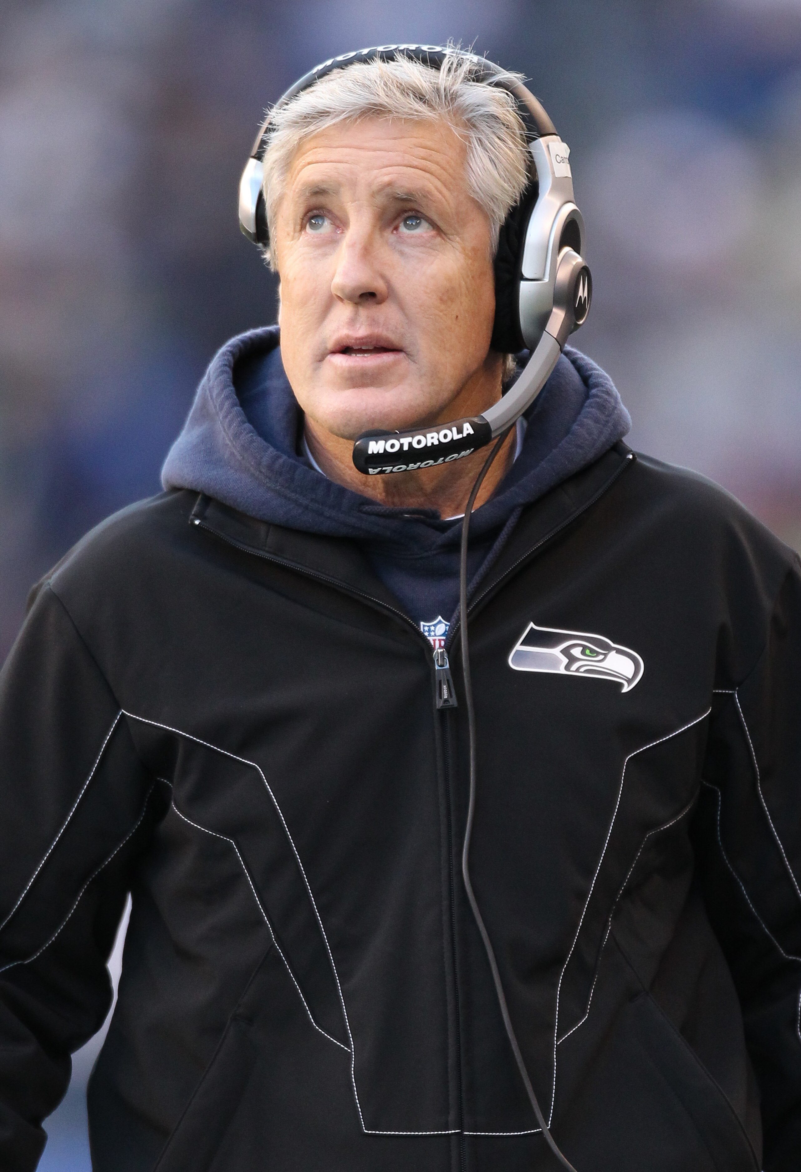 SEATTLE, WA - NOVEMBER 28:  Head coach Pete Carroll of the Seattle Seahawks looks on during the game against the Kansas City Chiefs at Qwest Field on November 28, 2010 in Seattle, Washington. (Photo by Otto Greule Jr/Getty Images)
