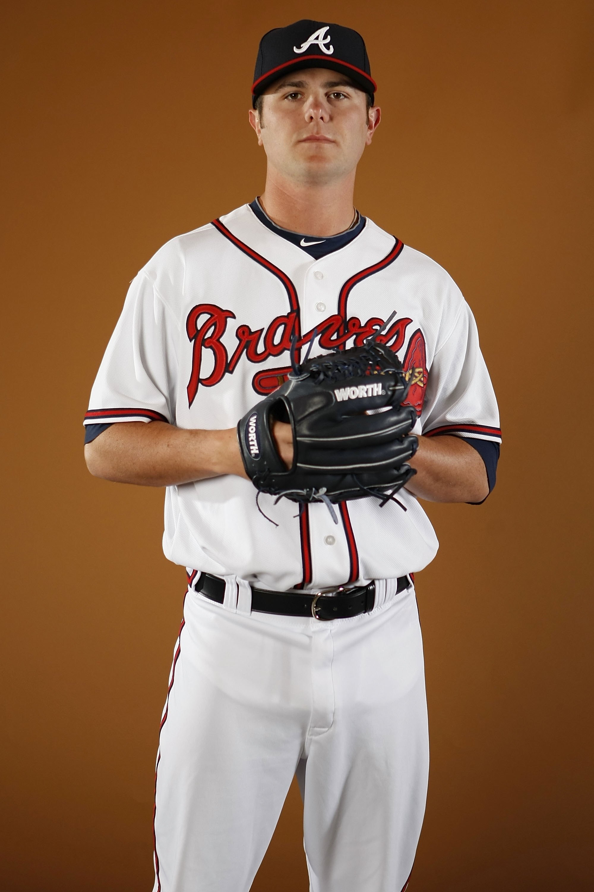 KISSIMMEE, FL - FEBRUARY 26:  Lee Hyde #63 of the Atlanta Braves poses during photo day at Champions Stadium on February 26, 2010 in Kissimmee, Florida.  (Photo by Gregory Shamus/Getty Images)