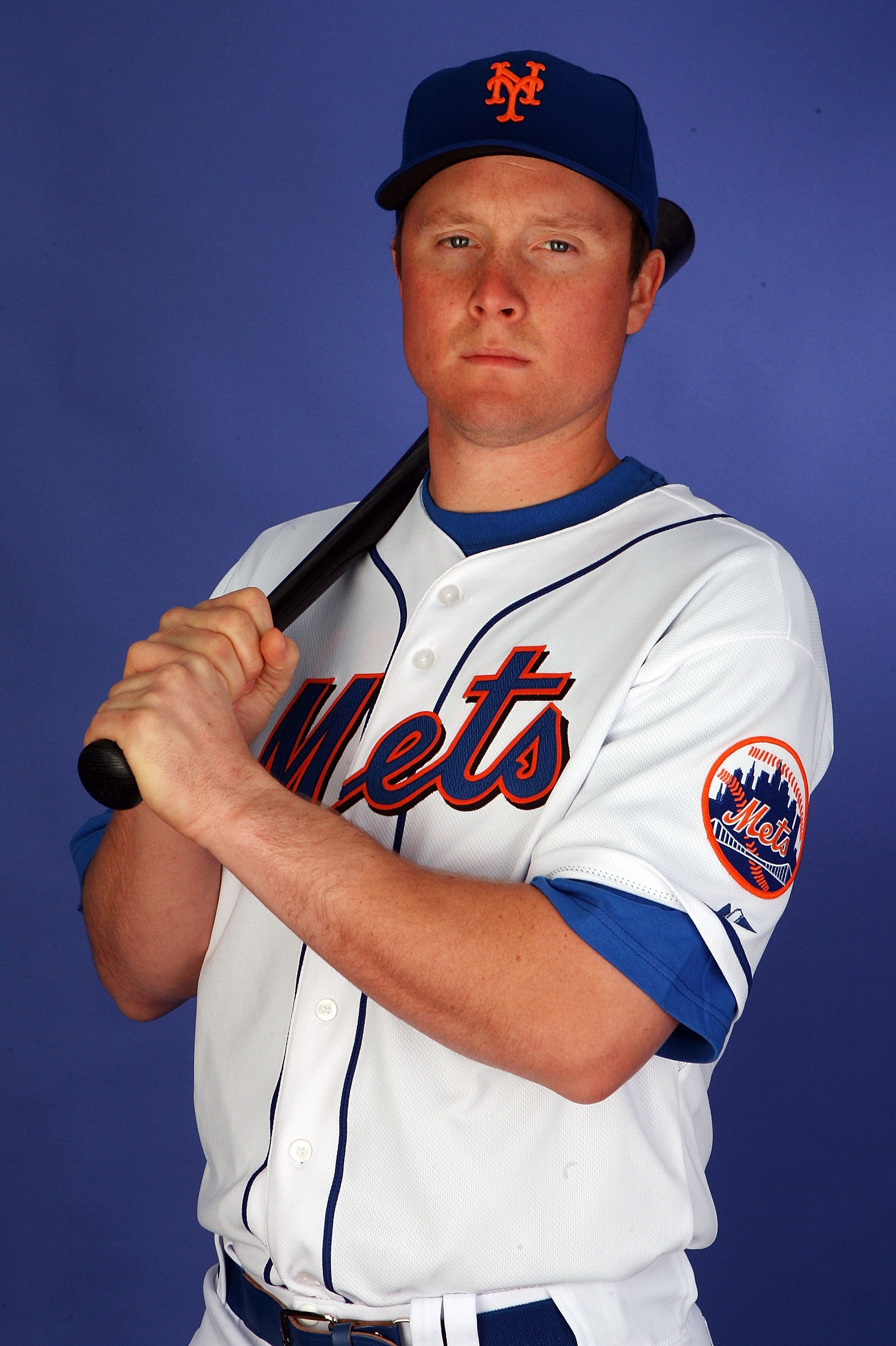 PORT ST. LUCIE, FL - FEBRUARY 27:  Infielder Shawn Bowman #63 of the New York Mets poses during photo day at Tradition Field on February 27, 2010 in Port St. Lucie, Florida.  (Photo by Doug Benc/Getty Images)