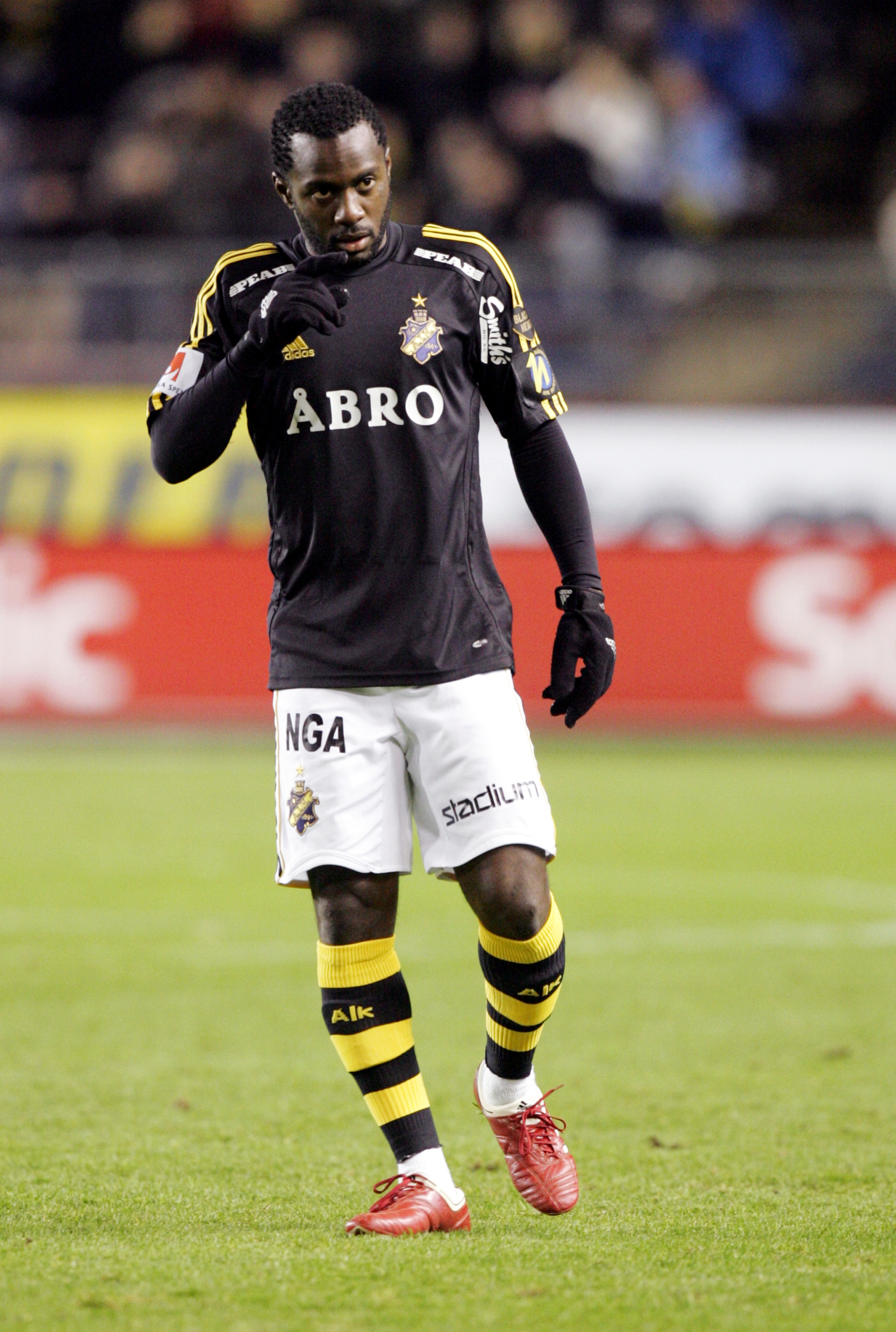 STOCKHOLM, SWEDEN - OCTOBER 28:  Dulee Johnson of AIK Solna during the Allsvenskan League match between AIK Solna and Orebro SK held on October 28, 2009 at the Rasunda Stadium, in Stockholm, Sweden. The match ended in a 1-1 draw. (Photo by Fredrik Persson