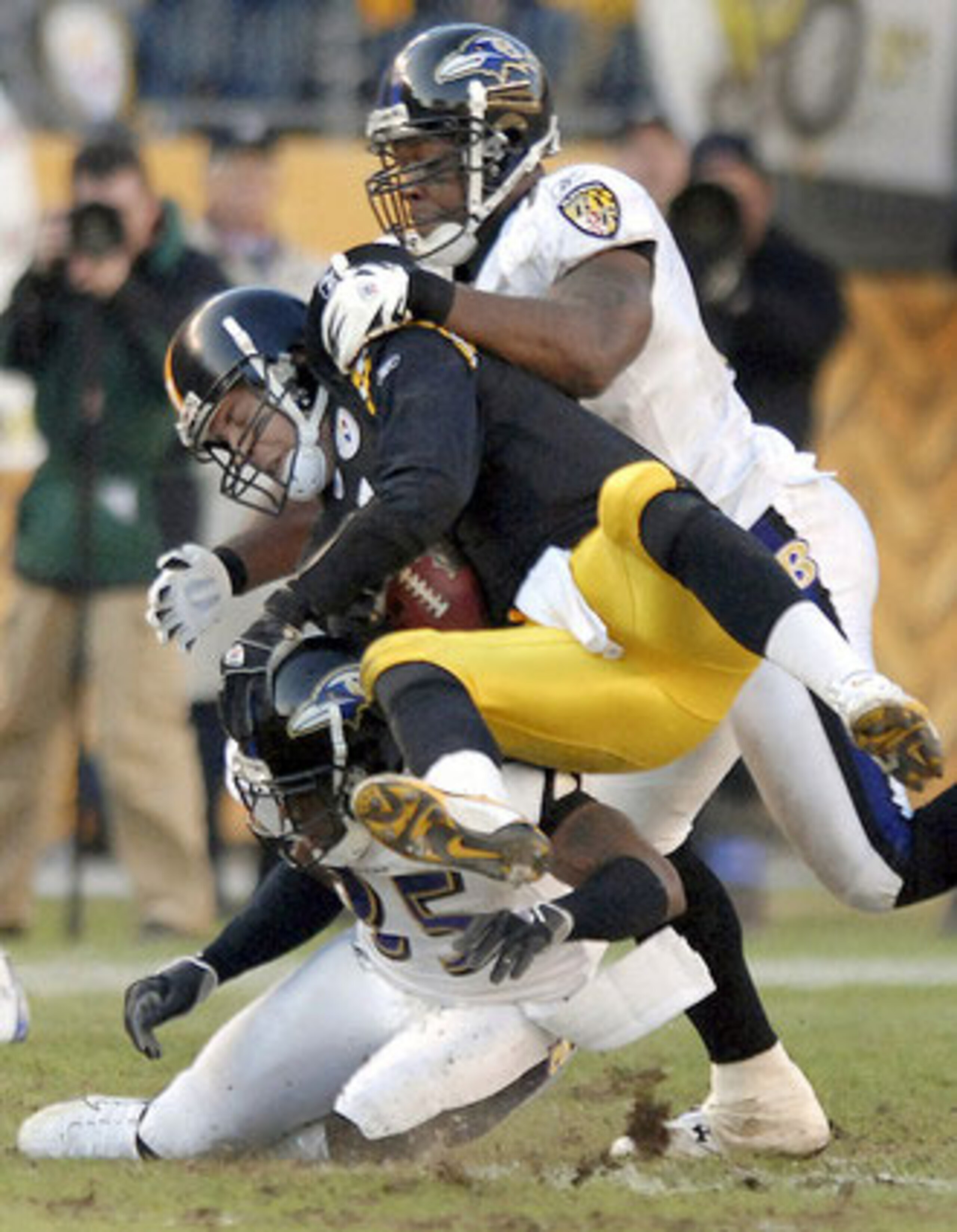 1 of 14 times the Ravens would get to Big Ben in sweep year of 2006