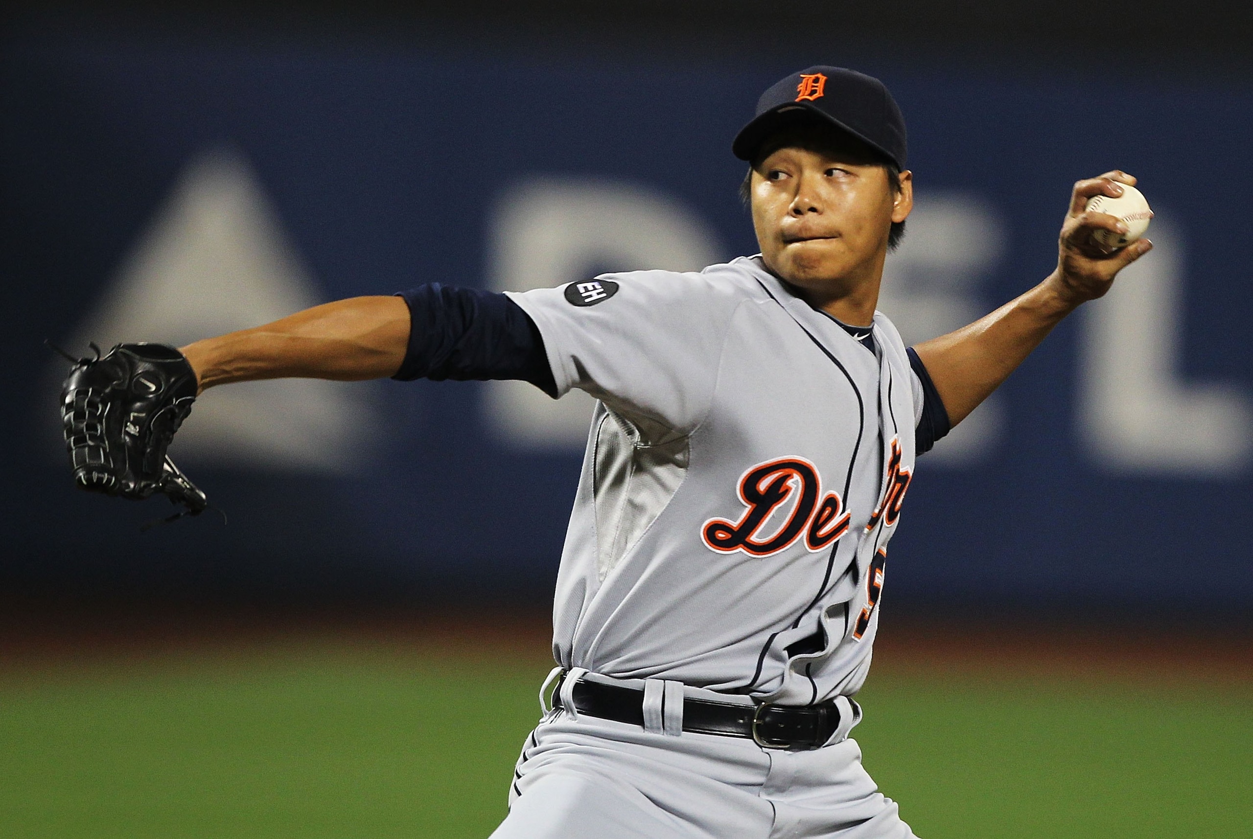 NEW YORK - JUNE 22:  Fu Te Ni #59 of the Detroit Tigers pitches against  the New York Mets during their game on June 22, 2010 at Citi Field in the Flushing neighborhood of the Queens borough of New York City.  (Photo by Al Bello/Getty Images)