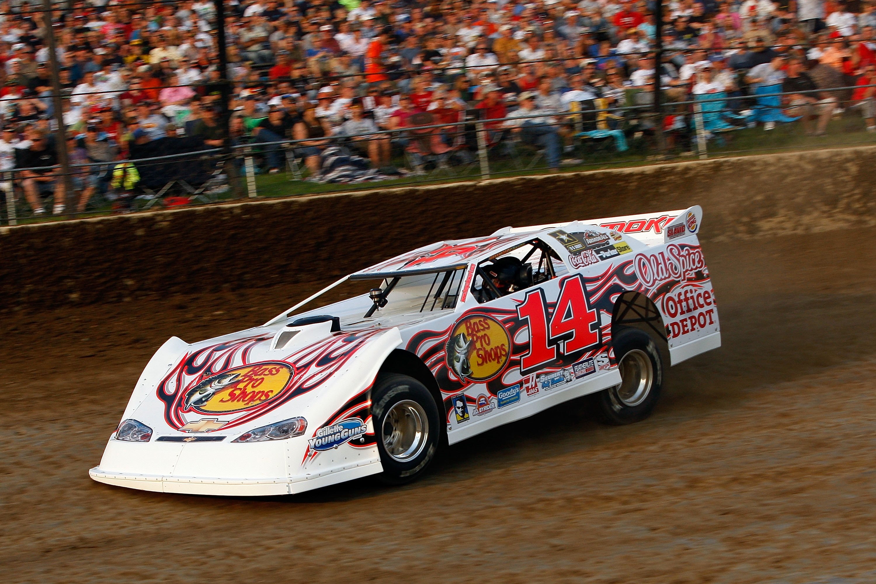 ROSSBURG, OH - SEPTEMBER 09:  Tony Stewart, driver of the #14 during the Gillette Young Guns Prelude to the Dream at Eldora Speedway on September 9, 2009 in Rossburg, Ohio.  (Photo by Chris Graythen/Getty Images for True Speed Communication)