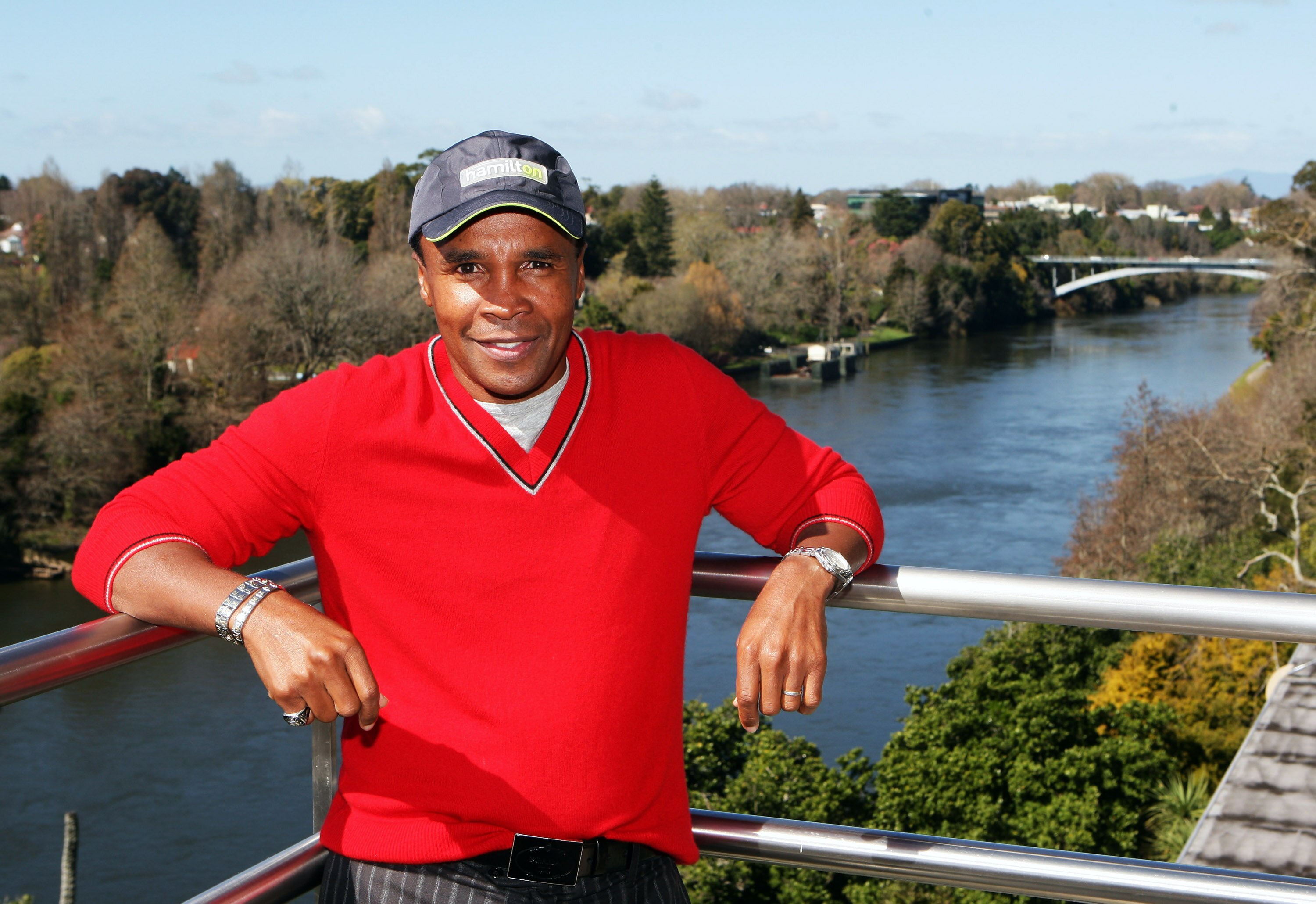 HAMILTON, NEW ZEALAND - SEPTEMBER 03:  Sugar Ray Leonard poses beside the Waikato River at SKYCITY on September 3, 2009 in Hamilton, New Zealand.  (Photo by Sandra Mu/Getty Images)