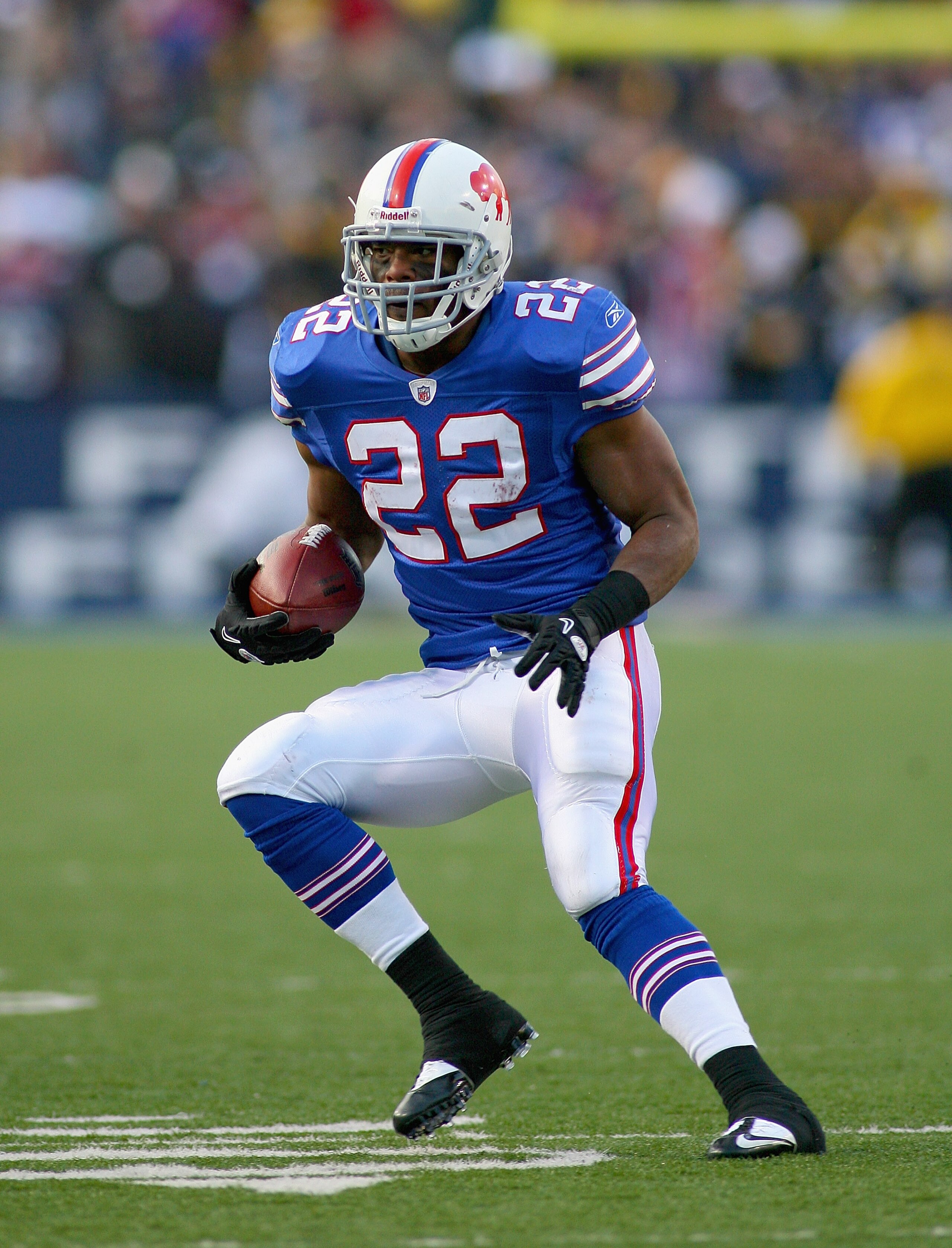 ORCHARD PARK, NY - NOVEMBER 28: Fred Jackson #22 of the Buffalo Bills runs against the Pittsburgh Steelers at Ralph Wilson Stadium on November 28, 2010 in Orchard Park, New York. Pittsburgh won 19-16 in overtime. (Photo by Rick Stewart/Getty Images) ORCHARD PARK, NY - NOVEMBER 28: Fred Jackson #22 of the Buffalo Bills runs against the Pittsburgh Steelers at Ralph Wilson Stadium on November 28, 2010 in Orchard Park, New York. Pittsburgh won 19-16 in overtime. (Photo by Rick Stewart/Getty Images)