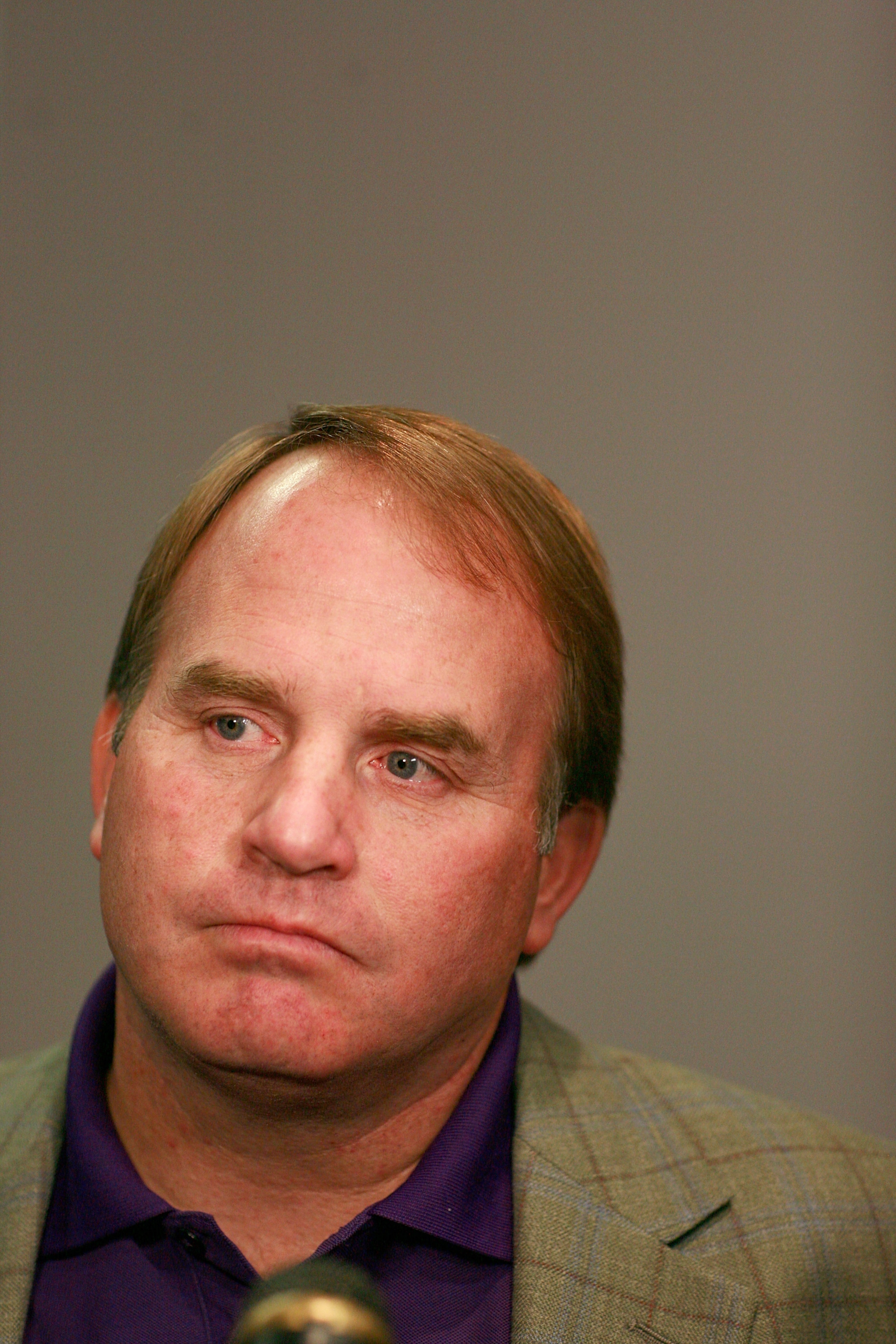 DALLAS - NOVEMBER 29:  Texas Christian University head football coach Gary Patterson talks with the media after TCU accepted an invitation for full membership into The Big East Conference on November 29, 2010 in Fort Worth, Texas.  TCU will leave the Moun