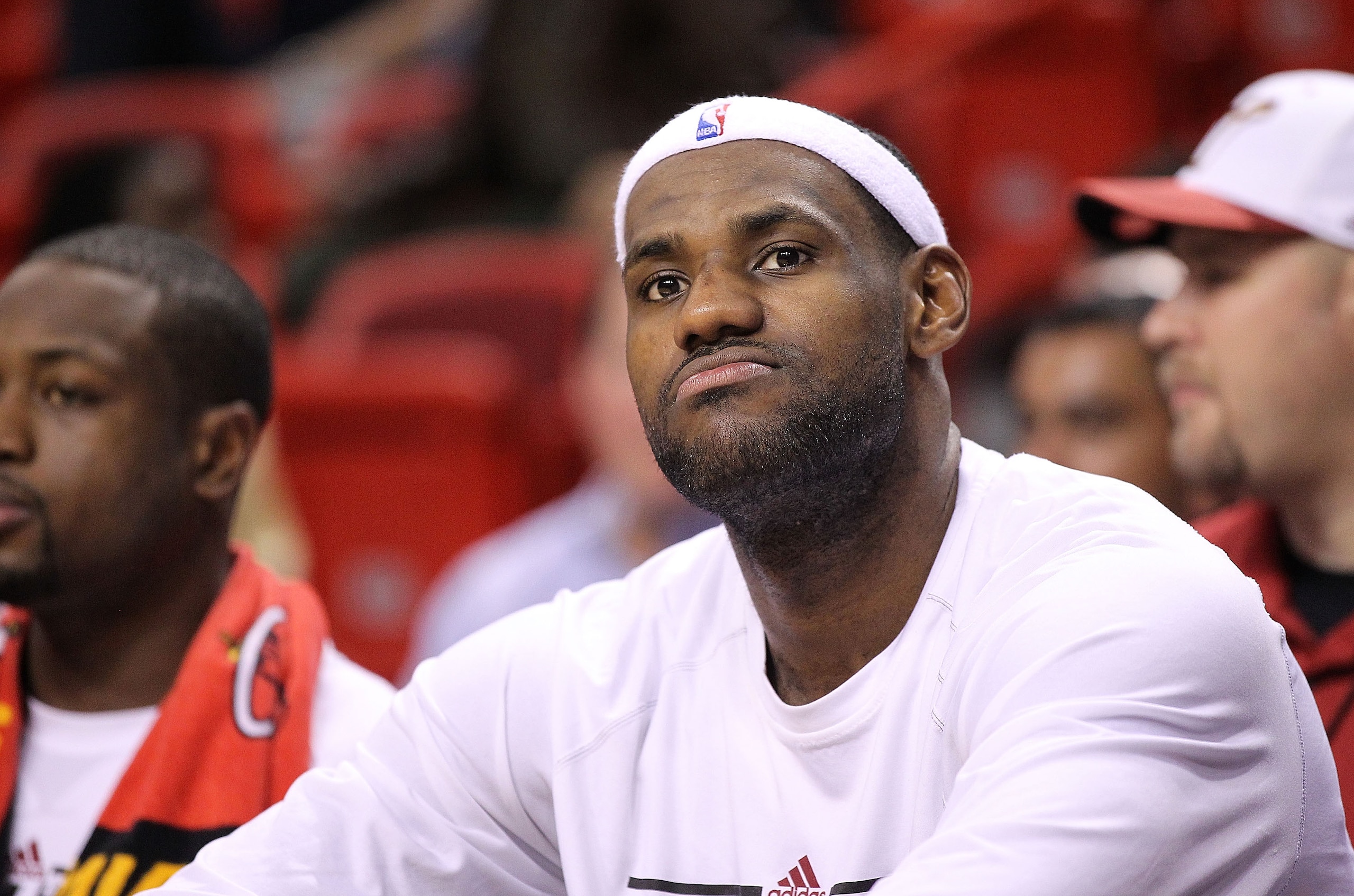 MIAMI - NOVEMBER 17: LeBron James #6 of the Miami Heat looks on during a game against the Phoenix Suns at American Airlines Arena on November 17, 2010 in Miami, Florida. NOTE TO USER: User expressly acknowledges and agrees that, by downloading and/or usi MIAMI - NOVEMBER 17: LeBron James #6 of the Miami Heat looks on during a game against the Phoenix Suns at American Airlines Arena on November 17, 2010 in Miami, Florida. NOTE TO USER: User expressly acknowledges and agrees that, by downloading and/or usi