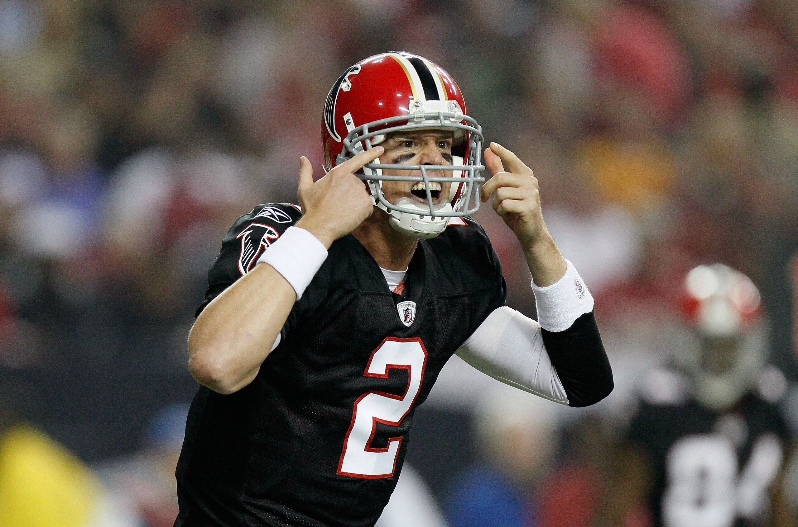 ATLANTA - NOVEMBER 11:  Quarterback Matt Ryan #2 of the Atlanta Falcons against the Baltimore Ravens at Georgia Dome on November 11, 2010 in Atlanta, Georgia.  (Photo by Kevin C. Cox/Getty Images)
