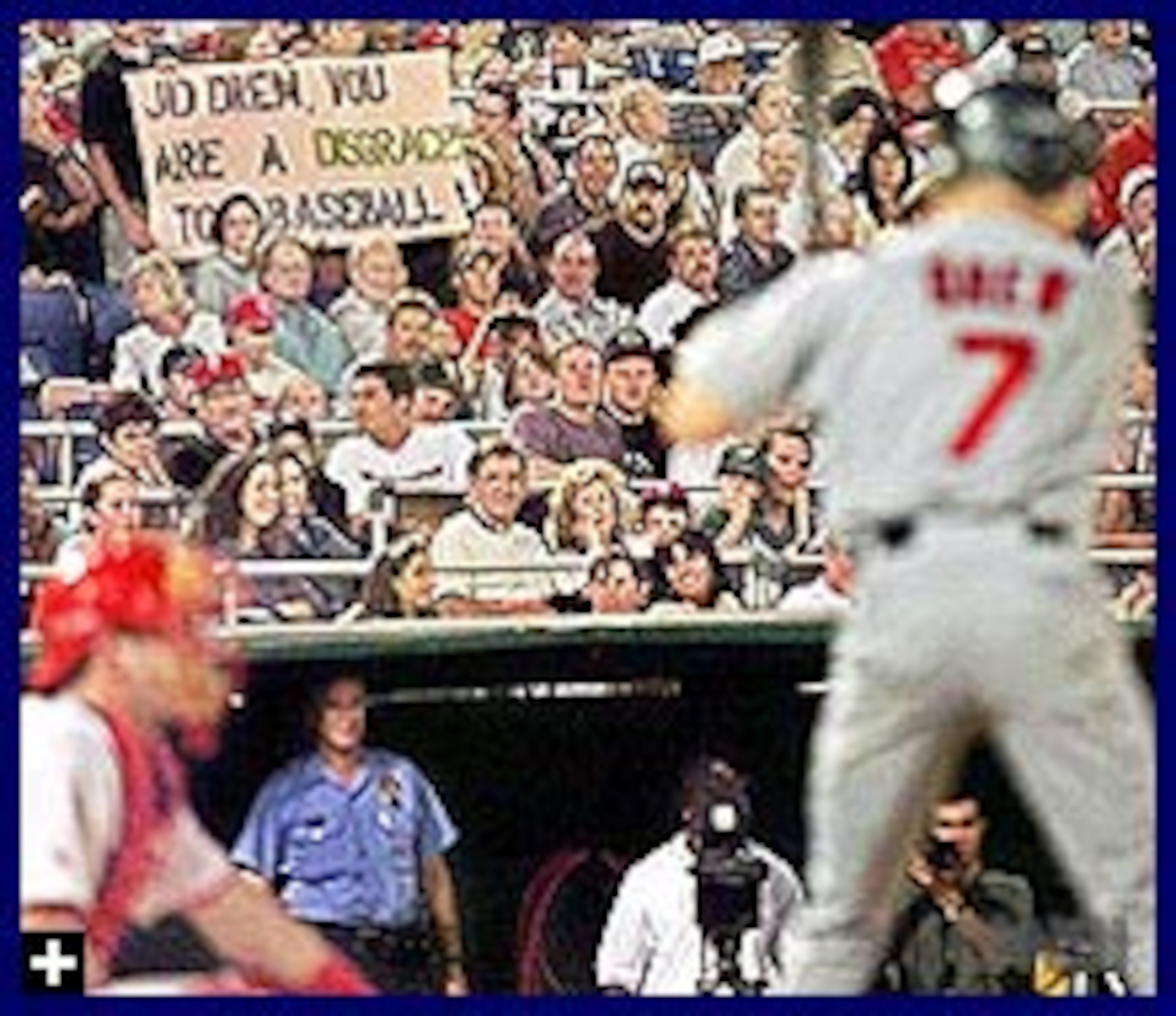Memo from Philly fan, "JD DREW YOU ARE A DISGRACE TO BASEBALL"