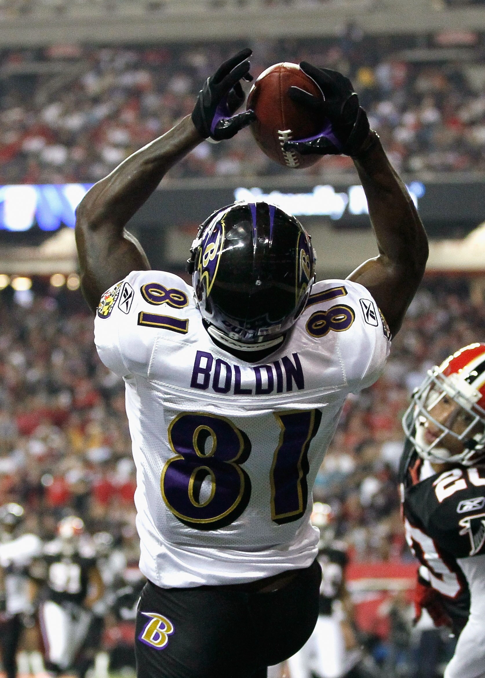ATLANTA - NOVEMBER 11:  Anquan Boldin #81 of the Baltimore Ravens against the Atlanta Falcons at Georgia Dome on November 11, 2010 in Atlanta, Georgia.  (Photo by Kevin C. Cox/Getty Images)