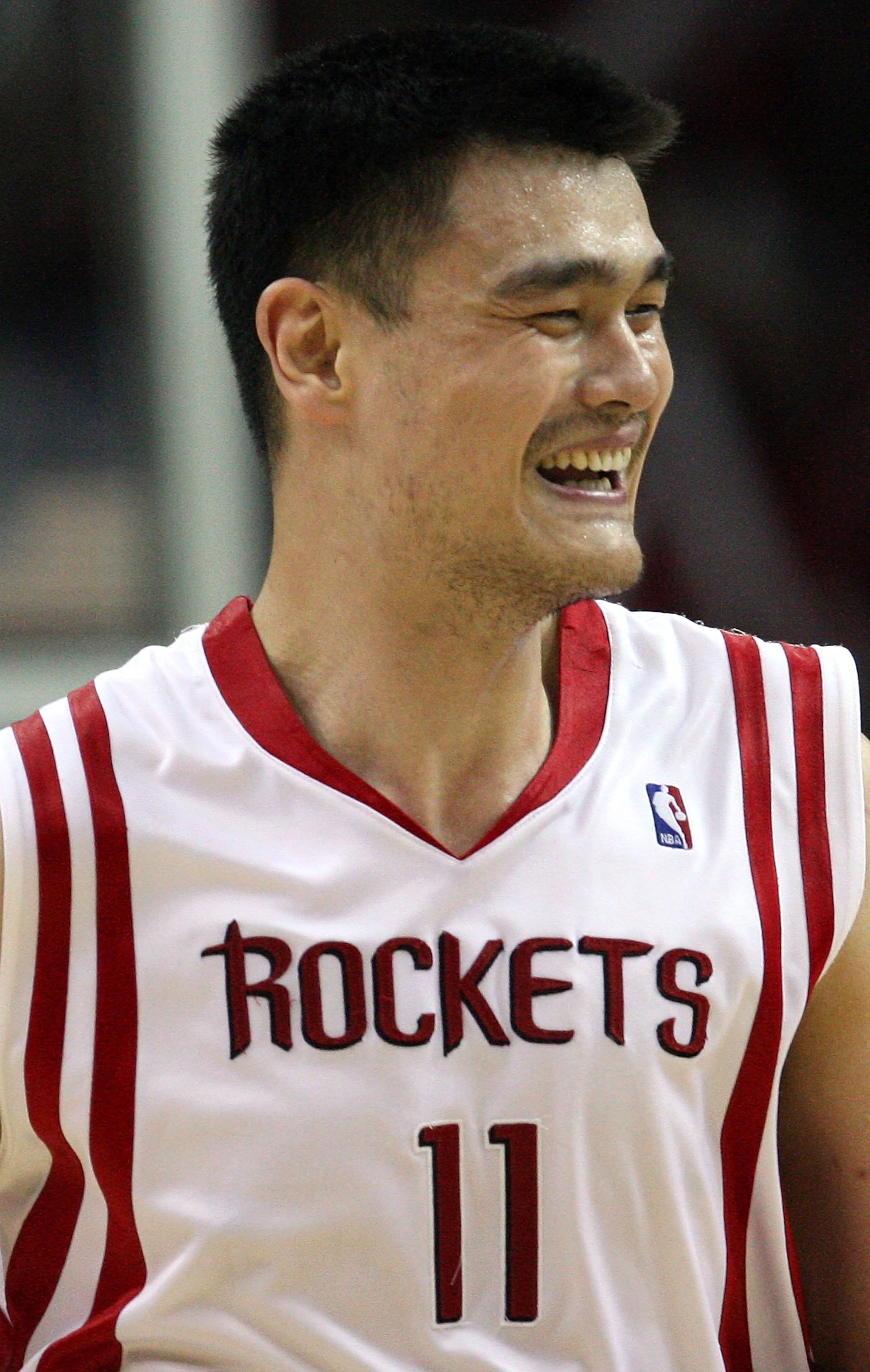 HOUSTON - APRIL 30:  Center Yao Ming #11 of the Houston Rockets in Game Six of the Western Conference Quarterfinals during the 2009 NBA Playoffs at Toyota Center on April 30, 2009 in Houston, Texas. NOTE TO USER: User expressly acknowledges and agrees tha
