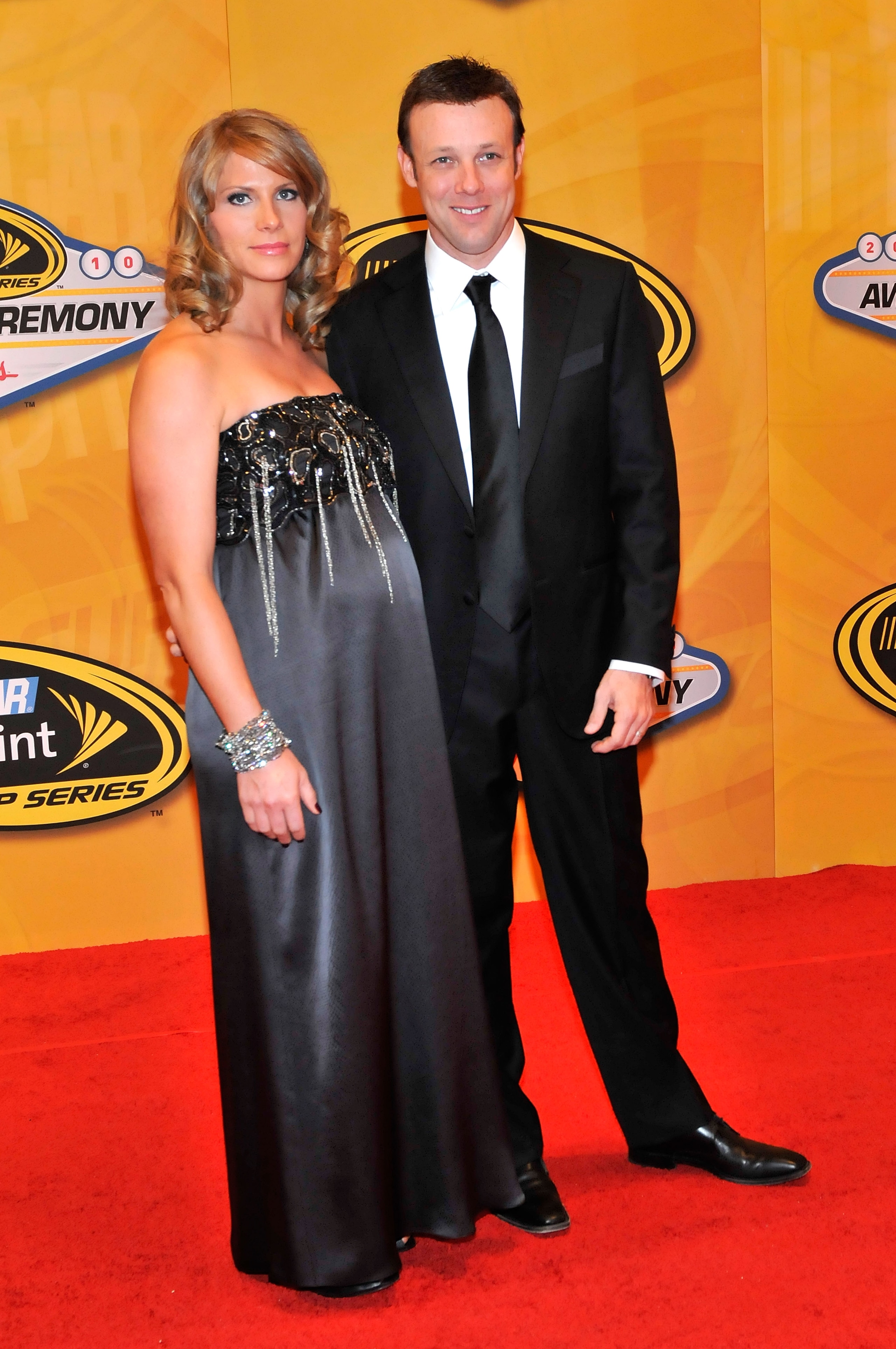 LAS VEGAS, NV - DECEMBER 03:  (R-L) NASCAR driver Matt Kenseth and his wife Katie attend the NASCAR Sprint Cup Series awards banquet at the Wynn Las Vegas Hotel on December 3, 2010 in Las Vegas, Nevada.  (Photo by David Becker/Getty Images for NASCAR)