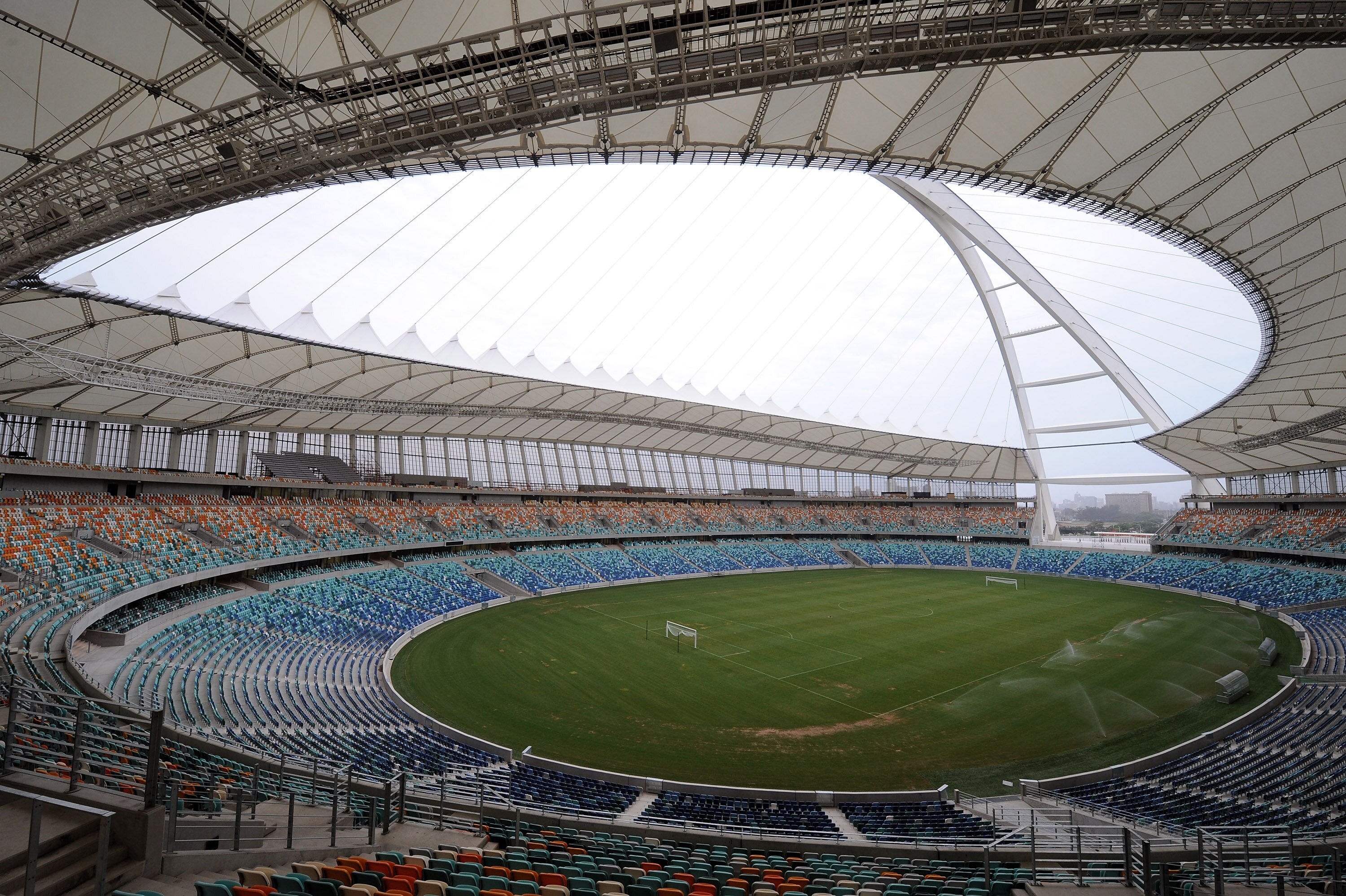 DURBAN, SOUTH AFRICA - DECEMBER 08:  A general view of the Moses Mabhida Stadium during the FIFA 2010 World News Agency Tour in Durban, South Africa.  (Photo by Shaun Botterill/Getty Images)