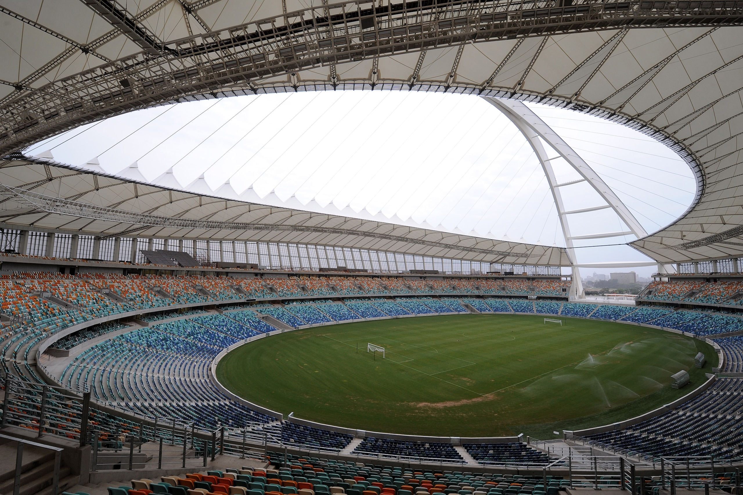 DURBAN, SOUTH AFRICA - DECEMBER 08:  A general view of the Moses Mabhida Stadium during the FIFA 2010 World News Agency Tour in Durban, South Africa.  (Photo by Shaun Botterill/Getty Images)