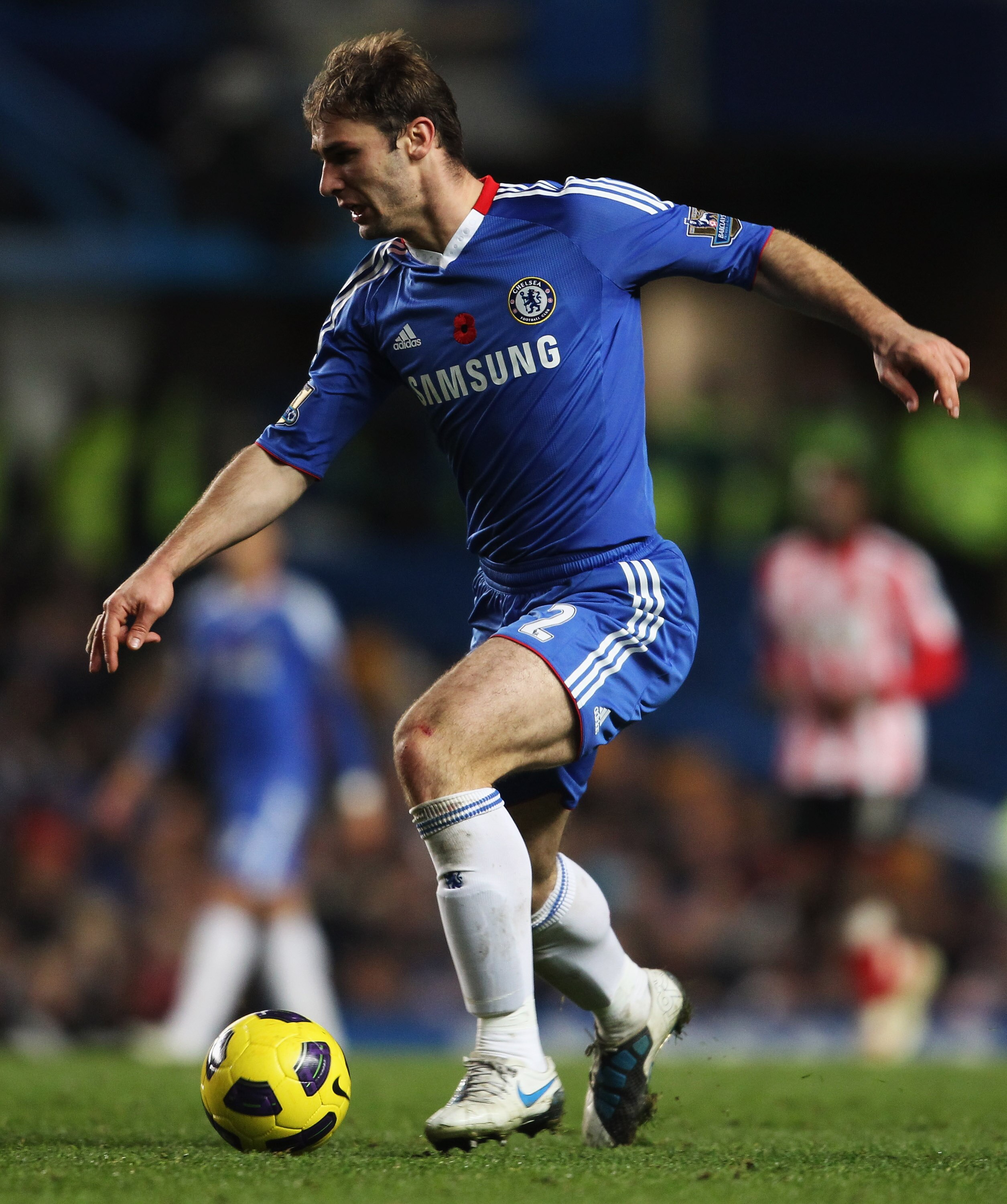 LONDON, ENGLAND - NOVEMBER 14:  Branislav Ivanovic of Chelsea in action during the Barclays Premier League match between Chelsea and Sunderland at Stamford Bridge on November 14, 2010 in London, England.  (Photo by Scott Heavey/Getty Images)