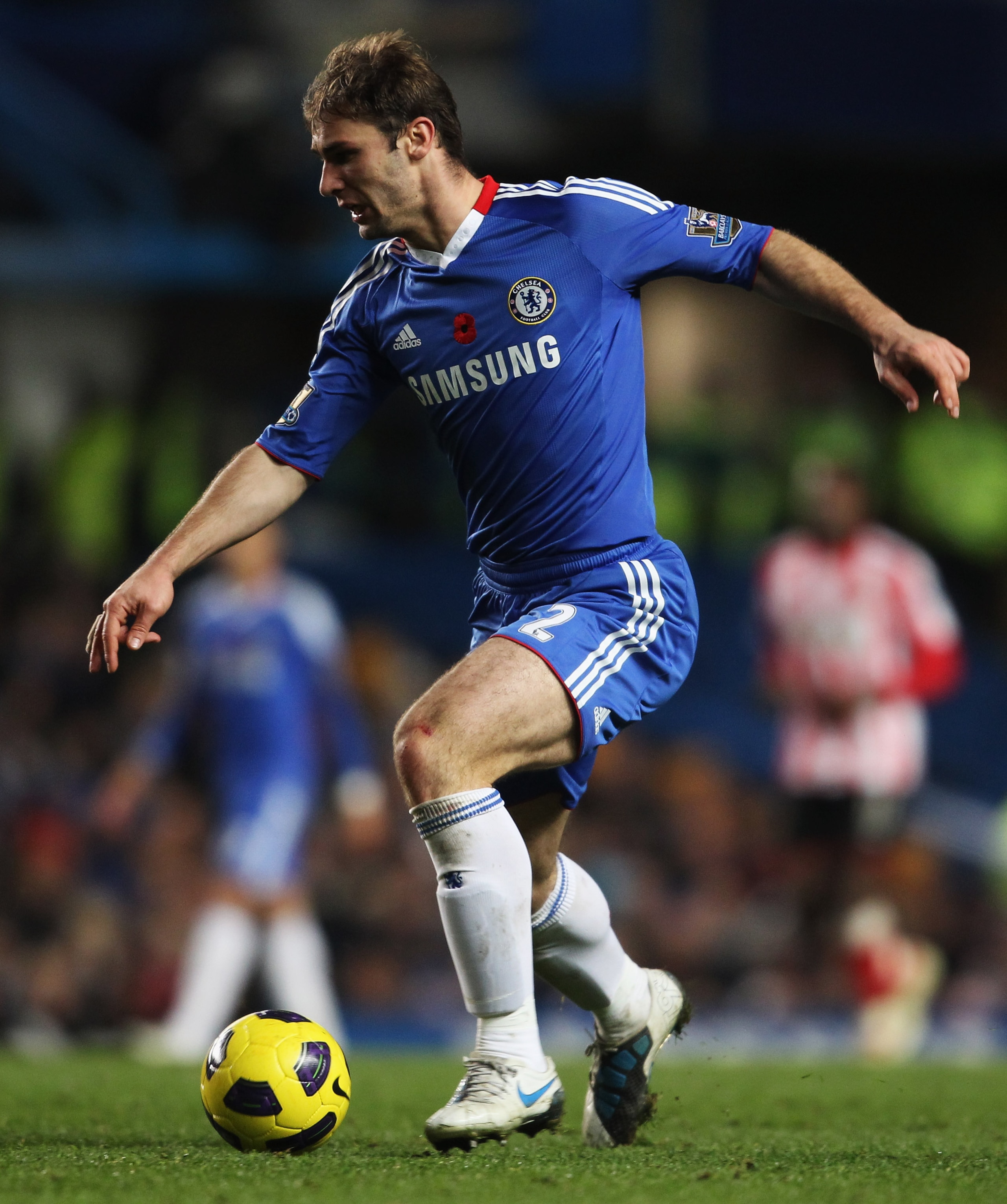 LONDON, ENGLAND - NOVEMBER 14:  Branislav Ivanovic of Chelsea in action during the Barclays Premier League match between Chelsea and Sunderland at Stamford Bridge on November 14, 2010 in London, England.  (Photo by Scott Heavey/Getty Images)