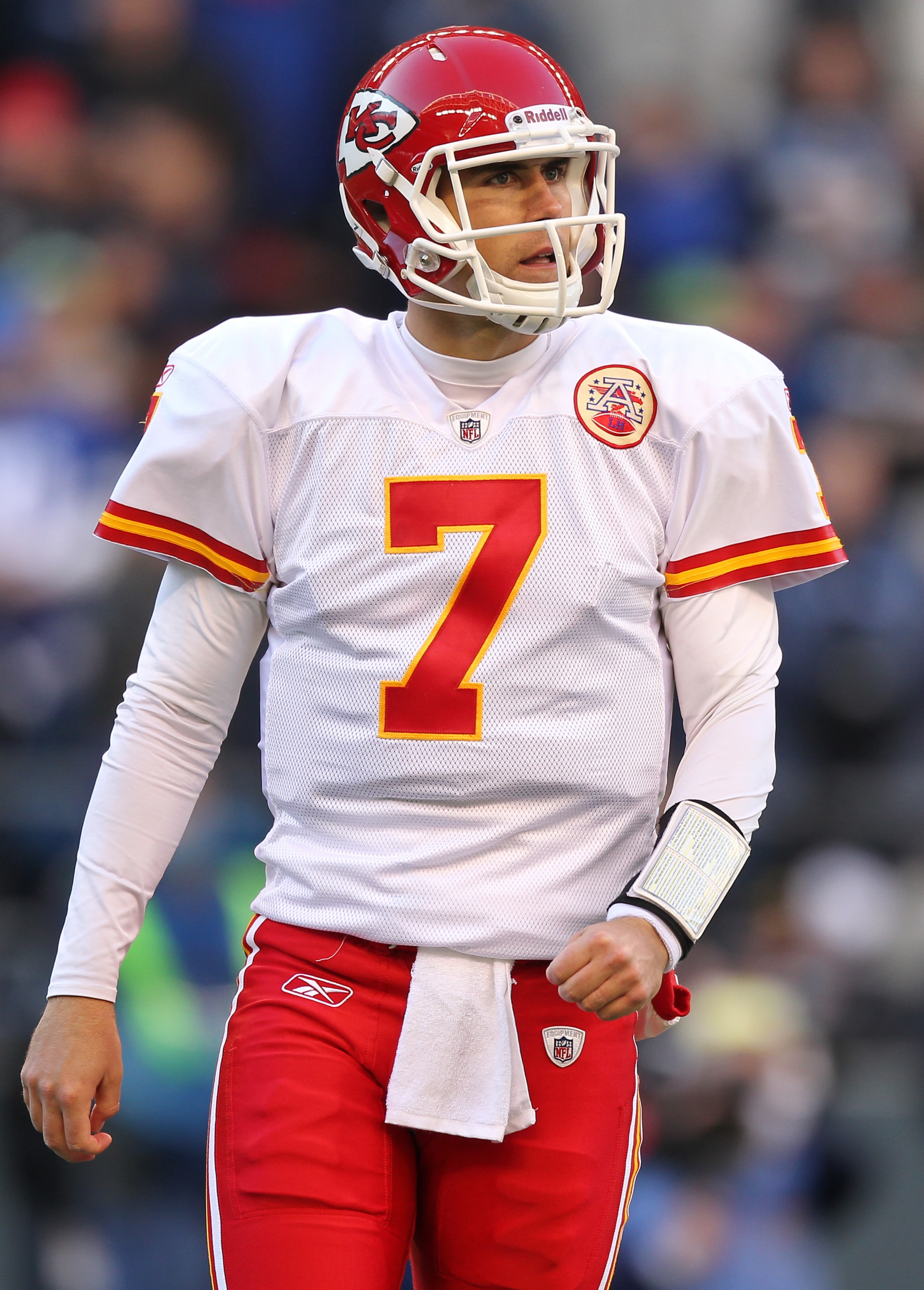SEATTLE, WA - NOVEMBER 28:  Quarterback Matt Cassel #7 of the Kansas City Chiefs looks on during the game against the Seattle Seahawks at Qwest Field on November 28, 2010 in Seattle, Washington. (Photo by Otto Greule Jr/Getty Images)