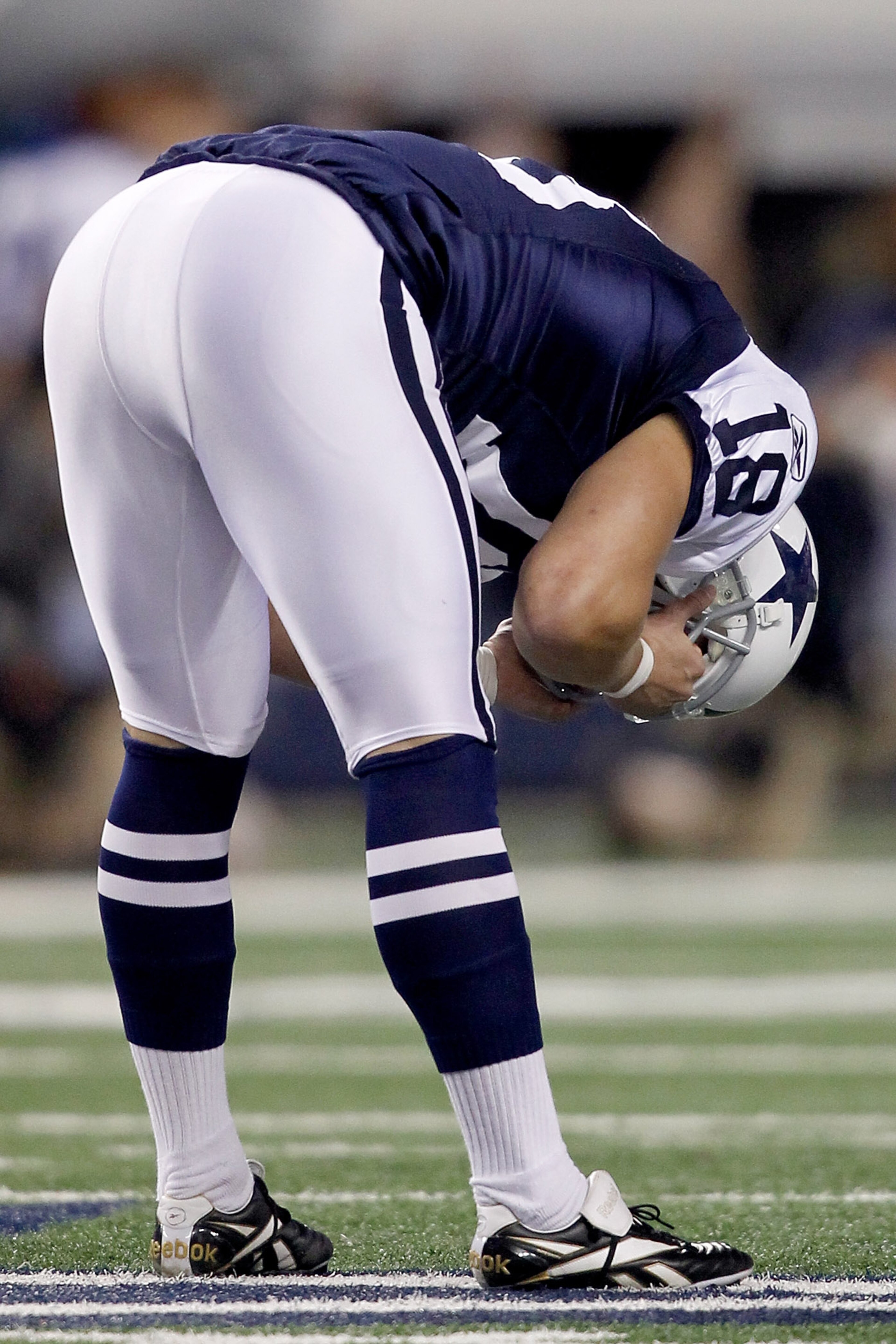 ARLINGTON, TX - NOVEMBER 25: Kicker David Buehler #18 of the Dallas Cowboys at Cowboys reacts after missing a field goal to tie the game in the final seconds of the fourth quarter against the New Orleans Saints at Cowboys Stadium on November 25, 2010 in A ARLINGTON, TX - NOVEMBER 25: Kicker David Buehler #18 of the Dallas Cowboys at Cowboys reacts after missing a field goal to tie the game in the final seconds of the fourth quarter against the New Orleans Saints at Cowboys Stadium on November 25, 2010 in A