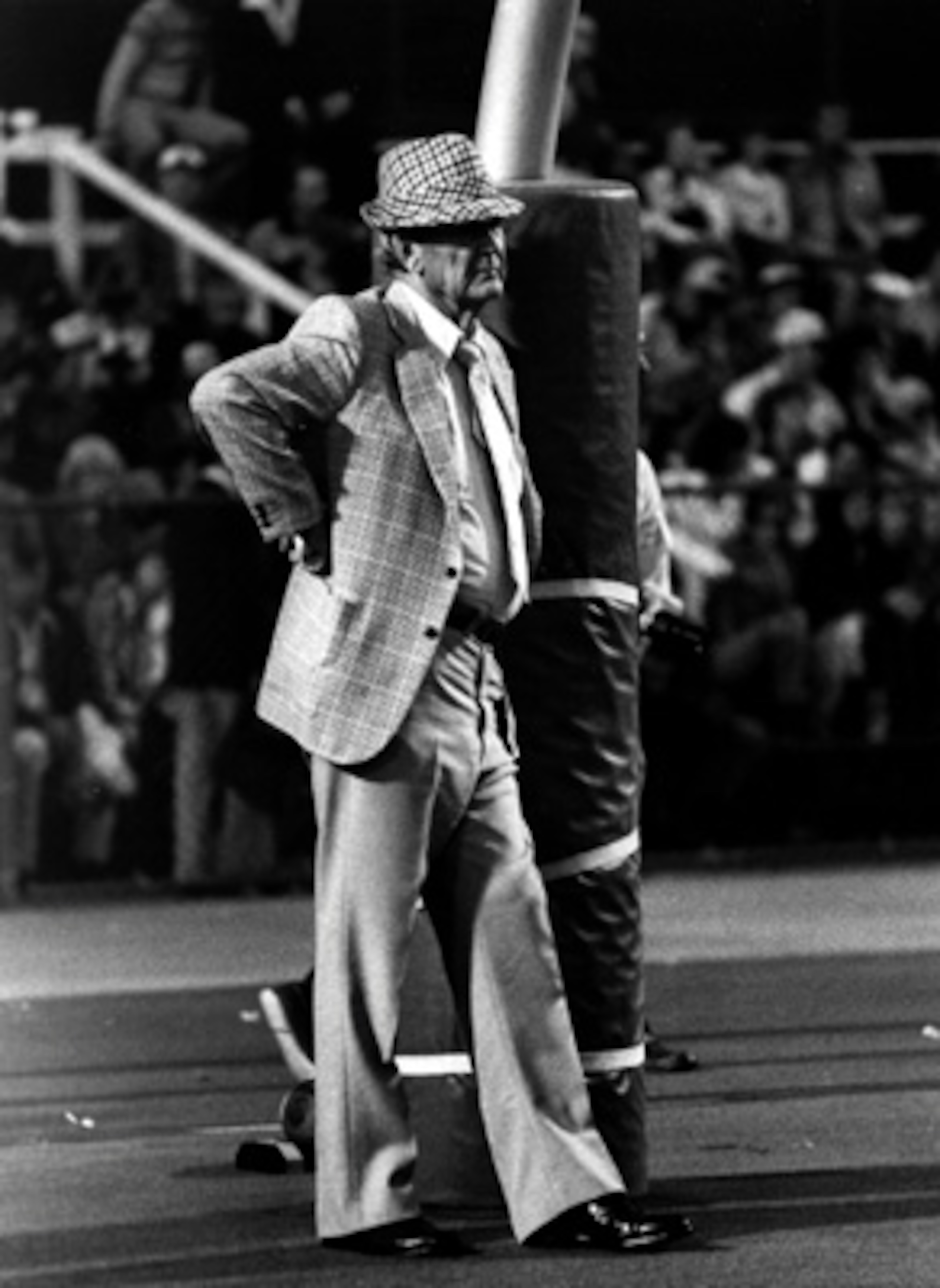 As much as it pains me to say it, sure; Bear wore polyester. But only hippies wore bell bottoms. As much as it pains me to say it, sure; Bear wore polyester. But only hippies wore bell bottoms.