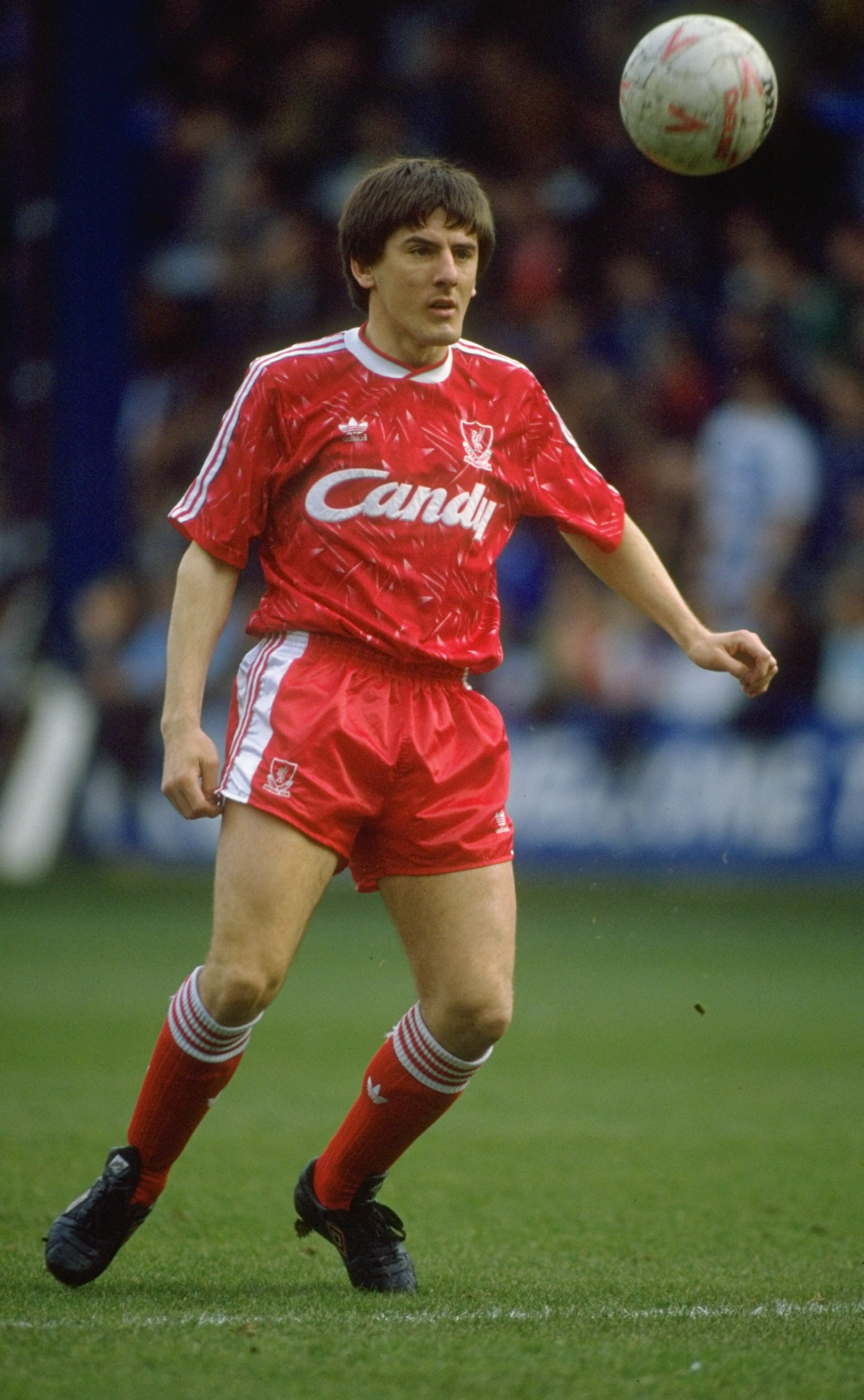 Feb 1990:  Peter Beardsley of Liverpool in action during the FA Cup 6th Round match against Queens Park Rangers played at Loftus Road in London, england.  The match ended in a 2-2 draw.  \ Mandatory Credit: Dan  Smith/Allsport