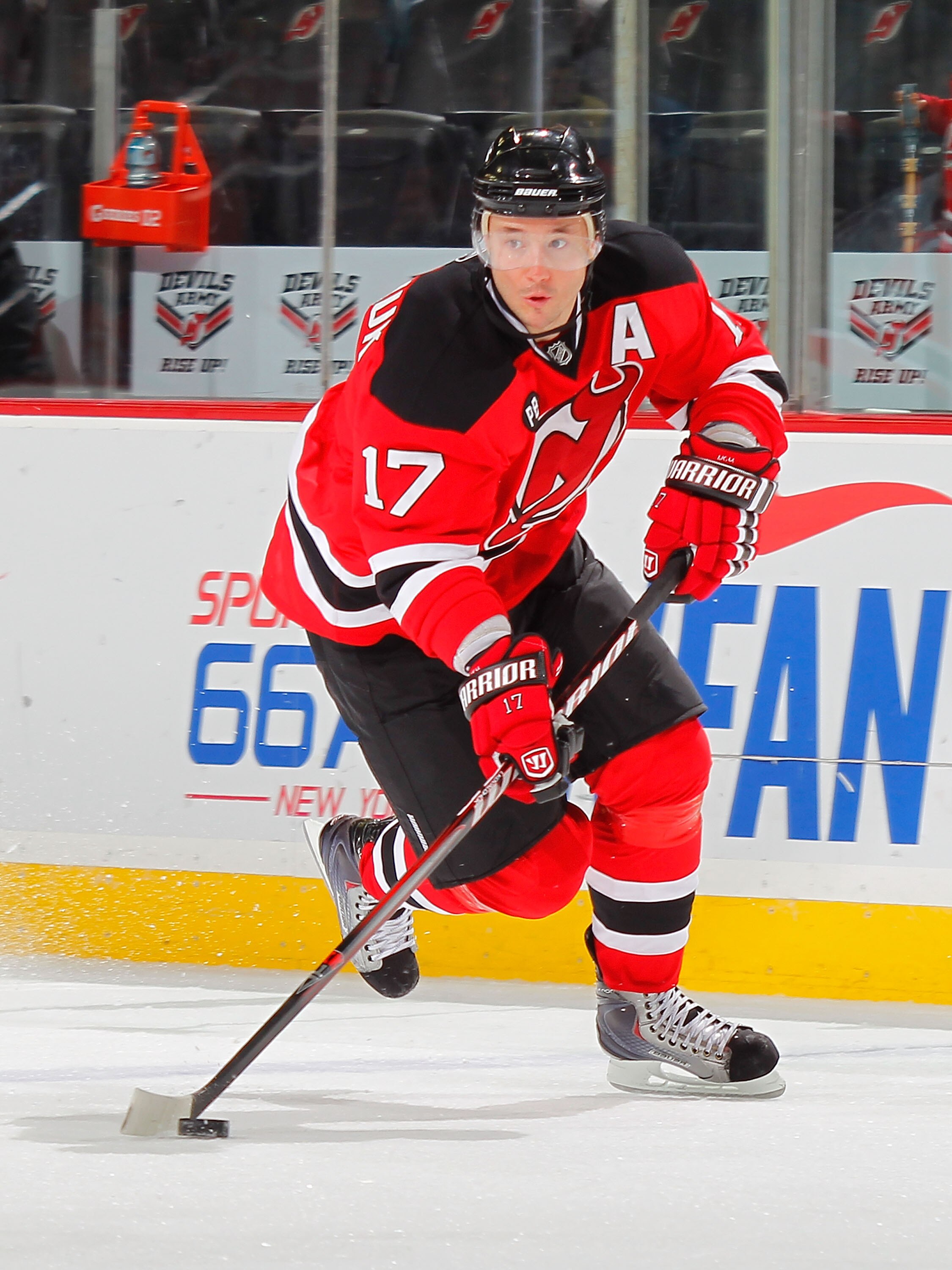 NEWARK, NJ - DECEMBER 02:  Ilya Kovalchuk #17 of the New Jersey Devils skates during a hockey game against the Montreal Canadiens at the Prudential Center on December 2, 2010 in Newark, New Jersey. The Canadiens won 5-1. (Photo by Paul Bereswill/Getty Ima