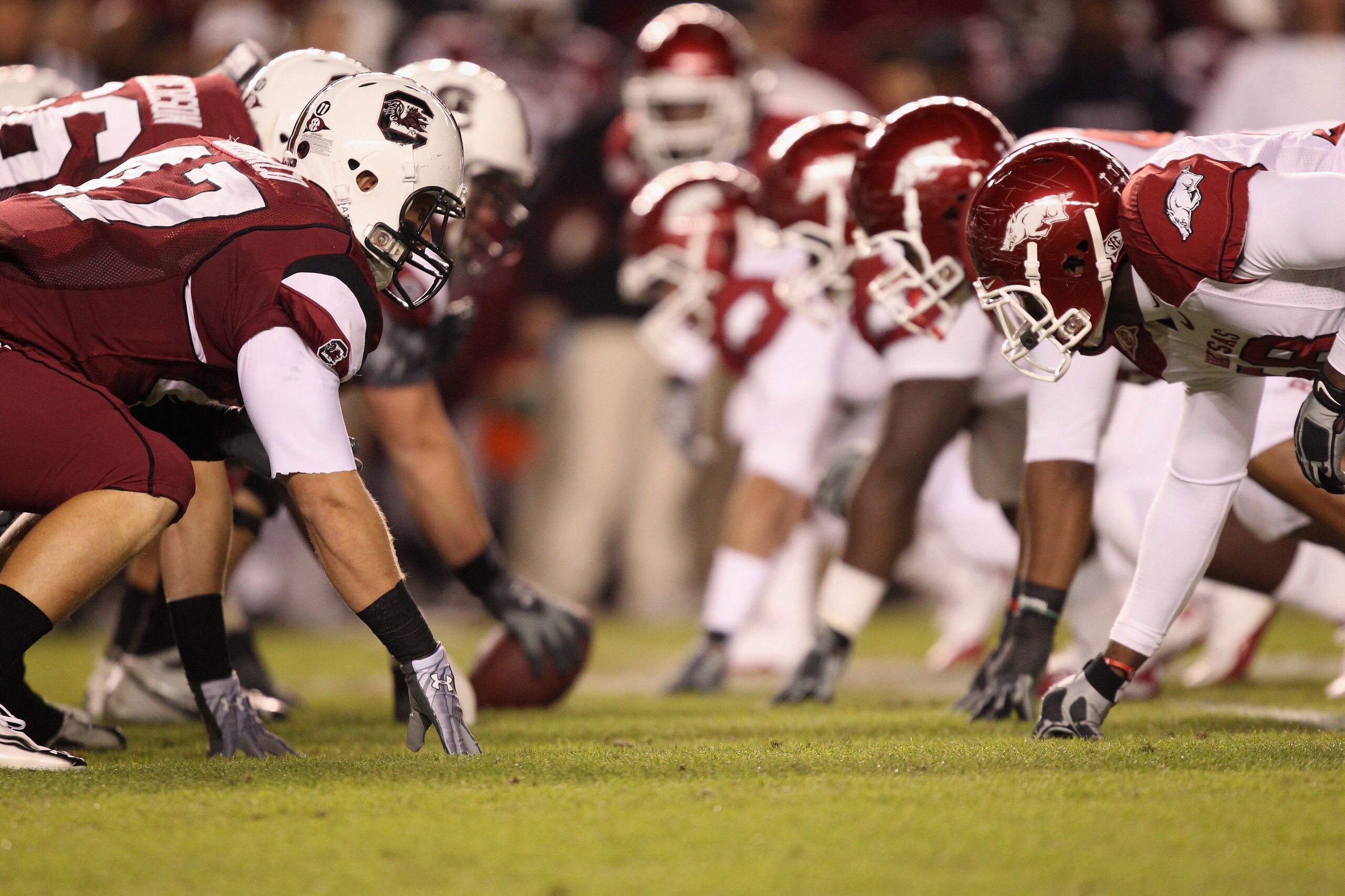COLUMBIA, SC - NOVEMBER 06:  A general view of the Arkansas Razorbacks against the South Carolina Gamecocks during their game at Williams-Brice Stadium on November 6, 2010 in Columbia, South Carolina.  (Photo by Streeter Lecka/Getty Images)