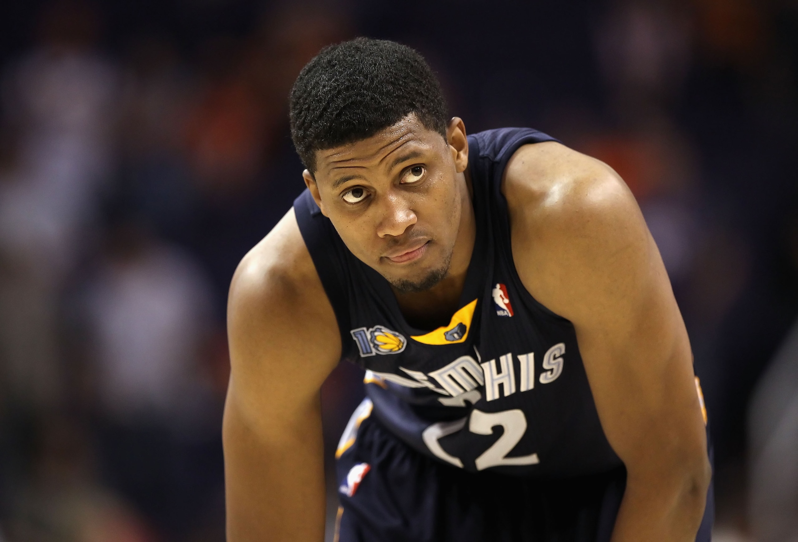 PHOENIX - NOVEMBER 05:  Rudy Gay #22 of the Memphis Grizzlies during the NBA game against the Phoenix Suns at US Airways Center on November 5, 2010 in Phoenix, Arizona. NOTE TO USER: User expressly acknowledges and agrees that, by downloading and or using